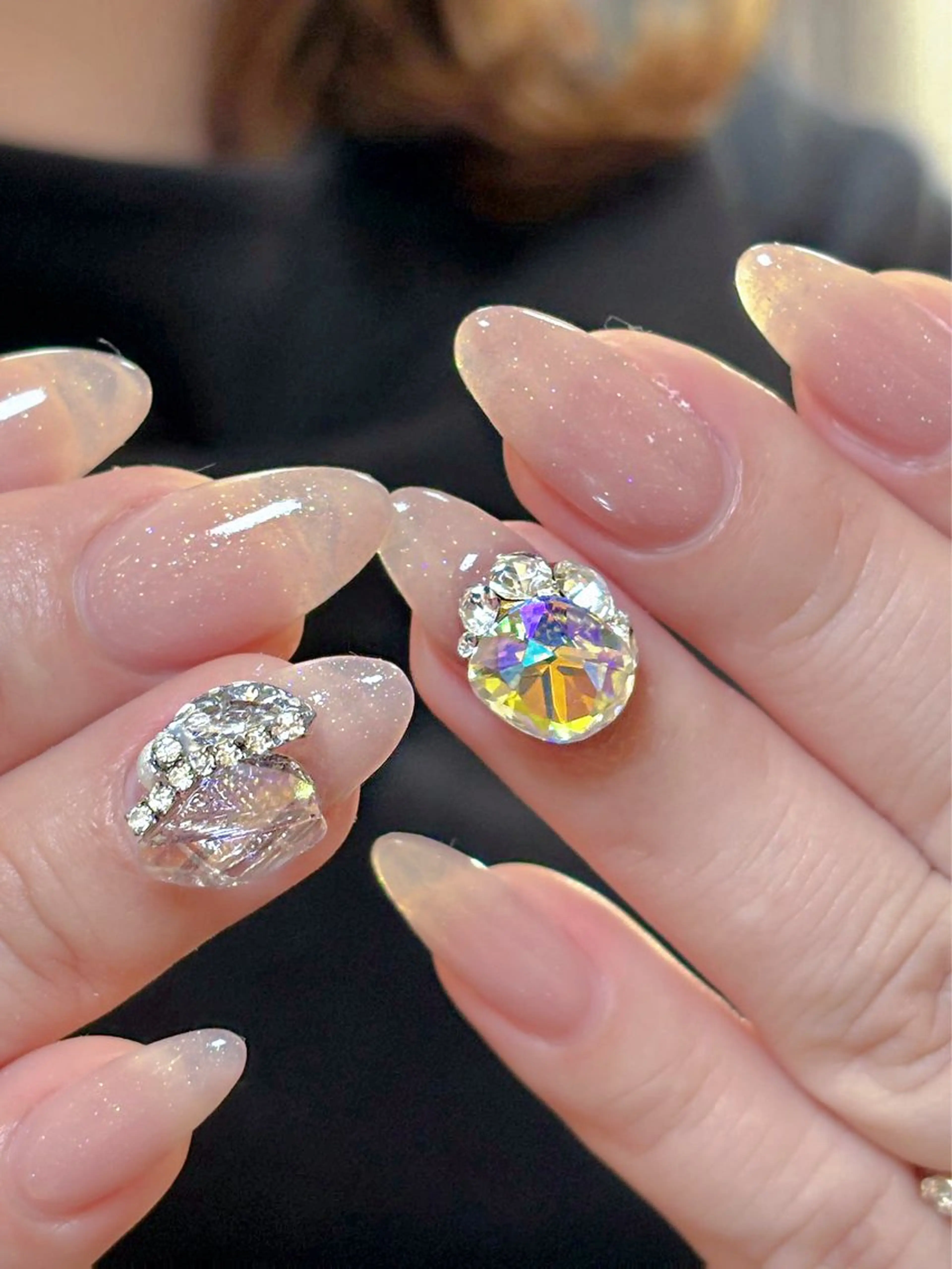 ミディアム めぐみのネイルサロン スタッフ練習のネイルデザイン