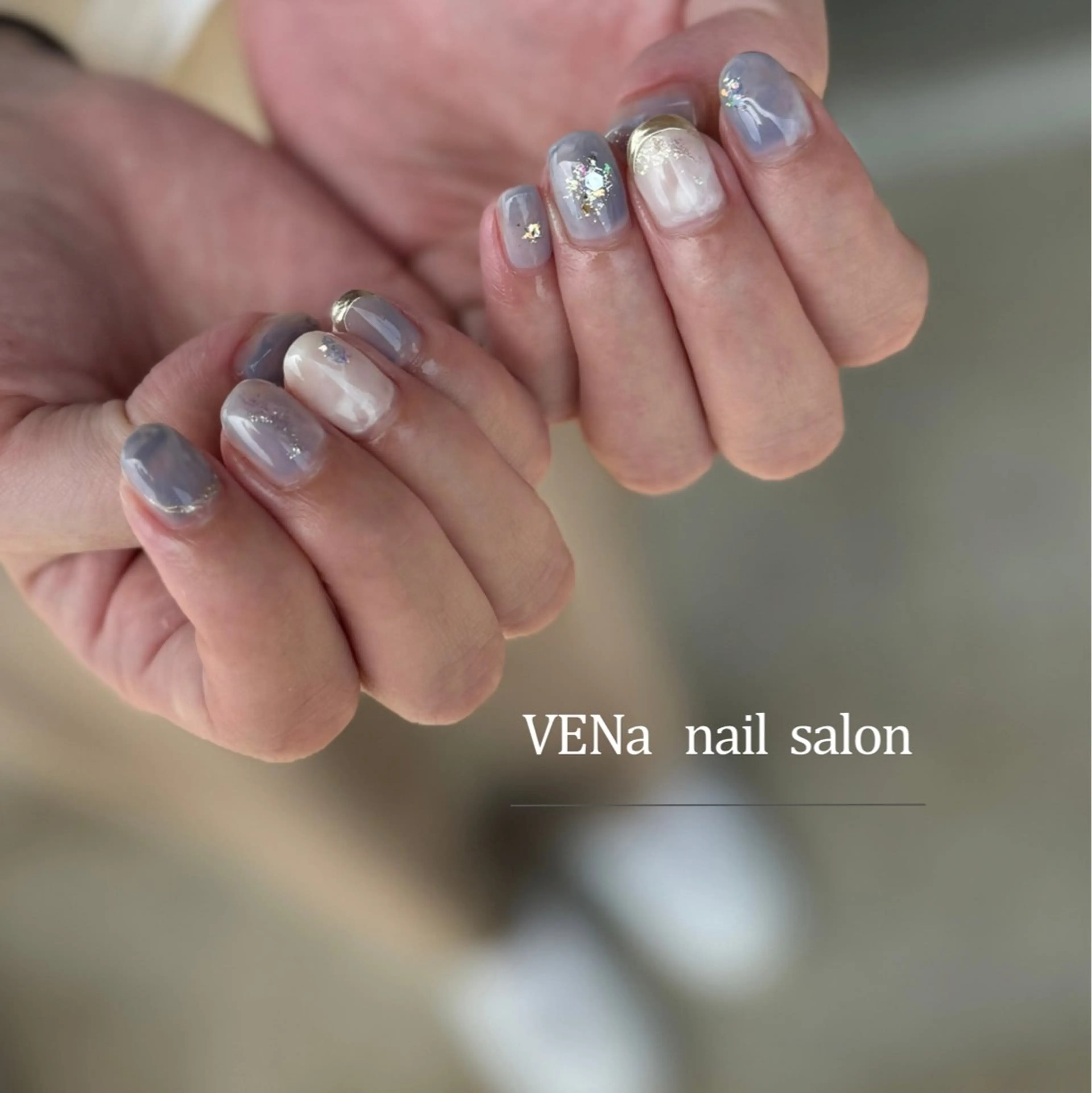 ネイル オーロラネイル フラッシュネイル フットネイル フレンチネイル 氷ネイル・うるうるネイル VENa eye＆ nail salonのネイルデザイン