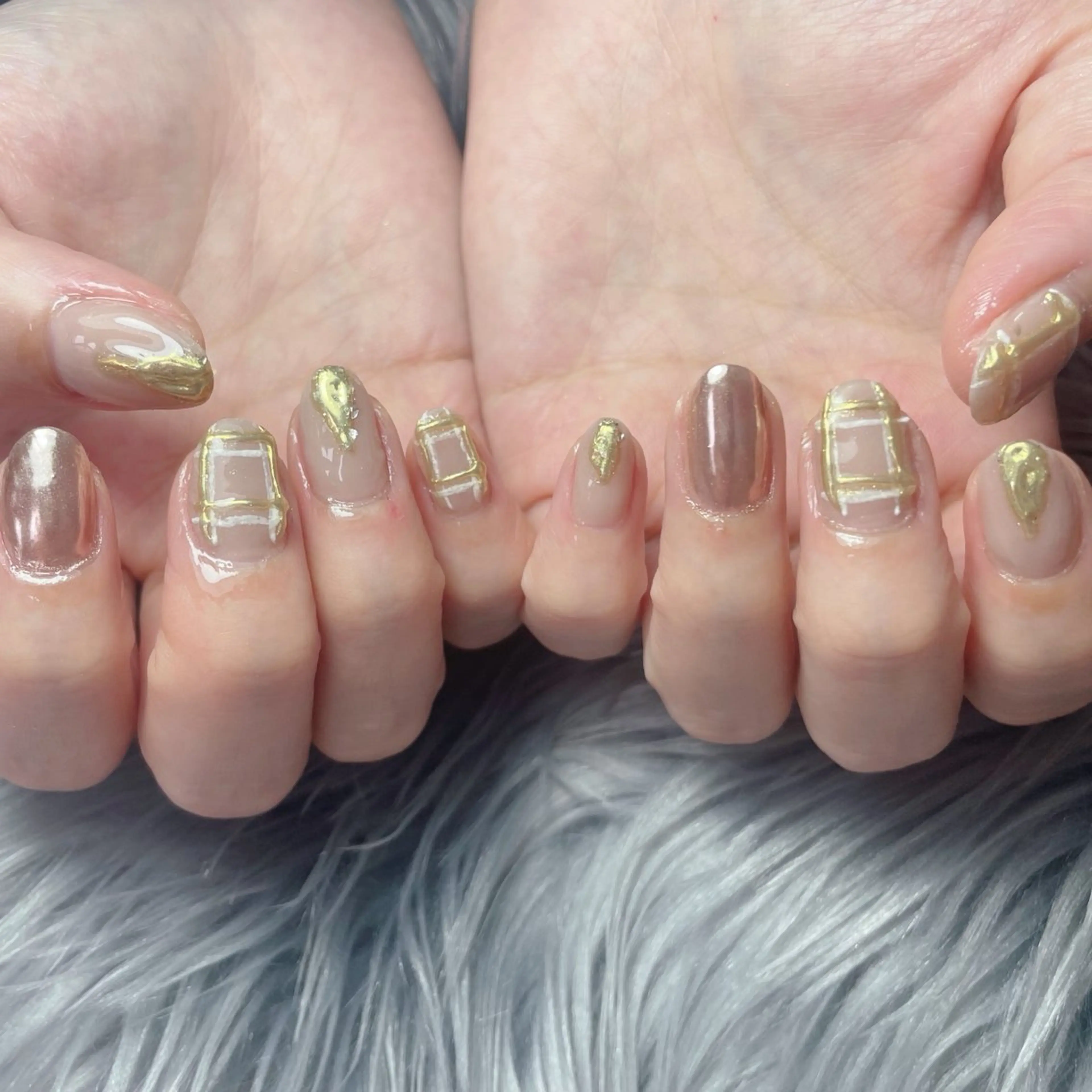 ネイル フラッシュネイル グラデーション 韓国ネイル ラメ(グリッター) ラメグラデーション ハンドネイル nail salon R'sのネイルデザイン