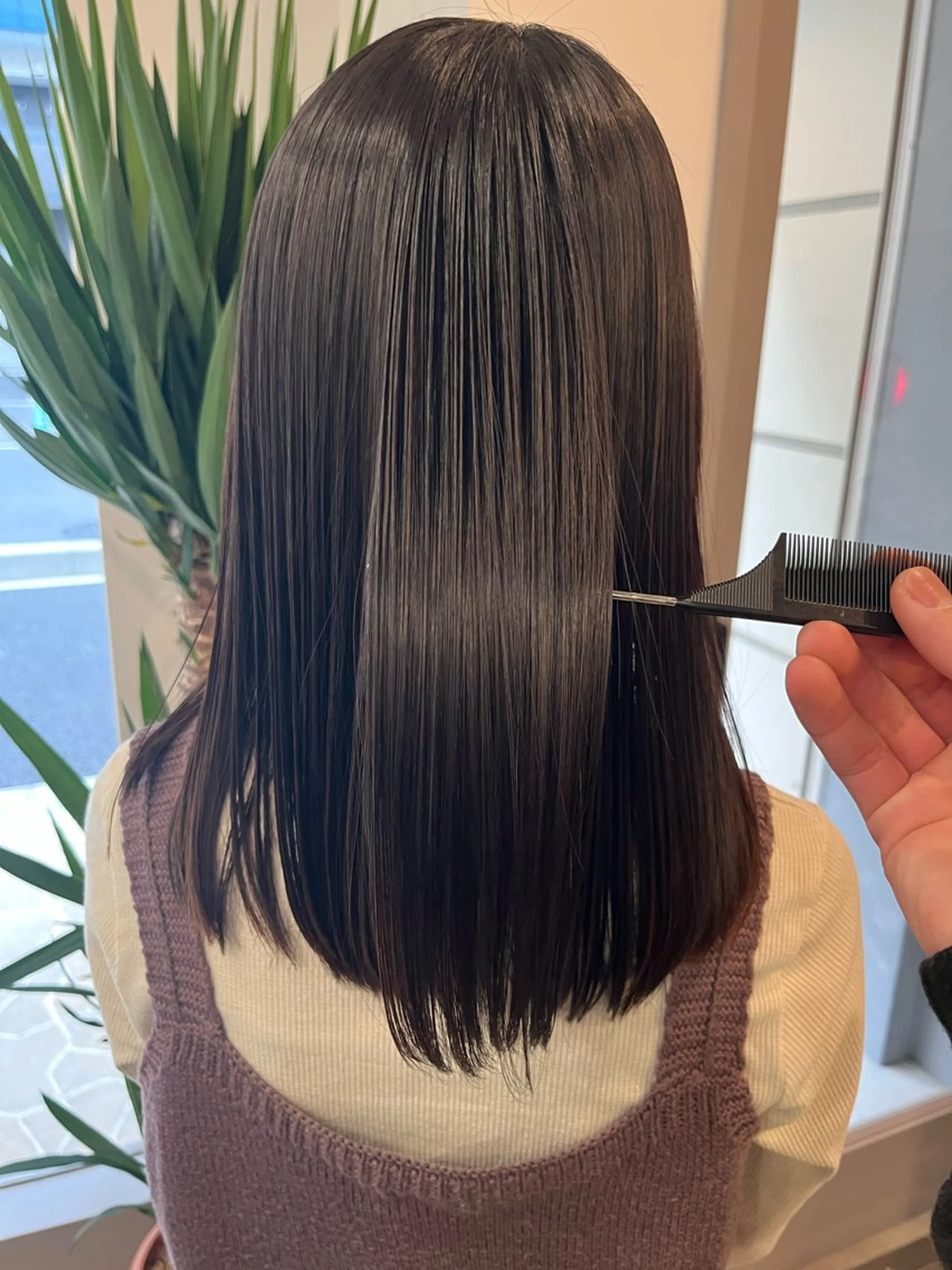 【うるつや美髪矯正🪞】カット+髪質改善ストレート+うるつや4stepTr¥18000の写真