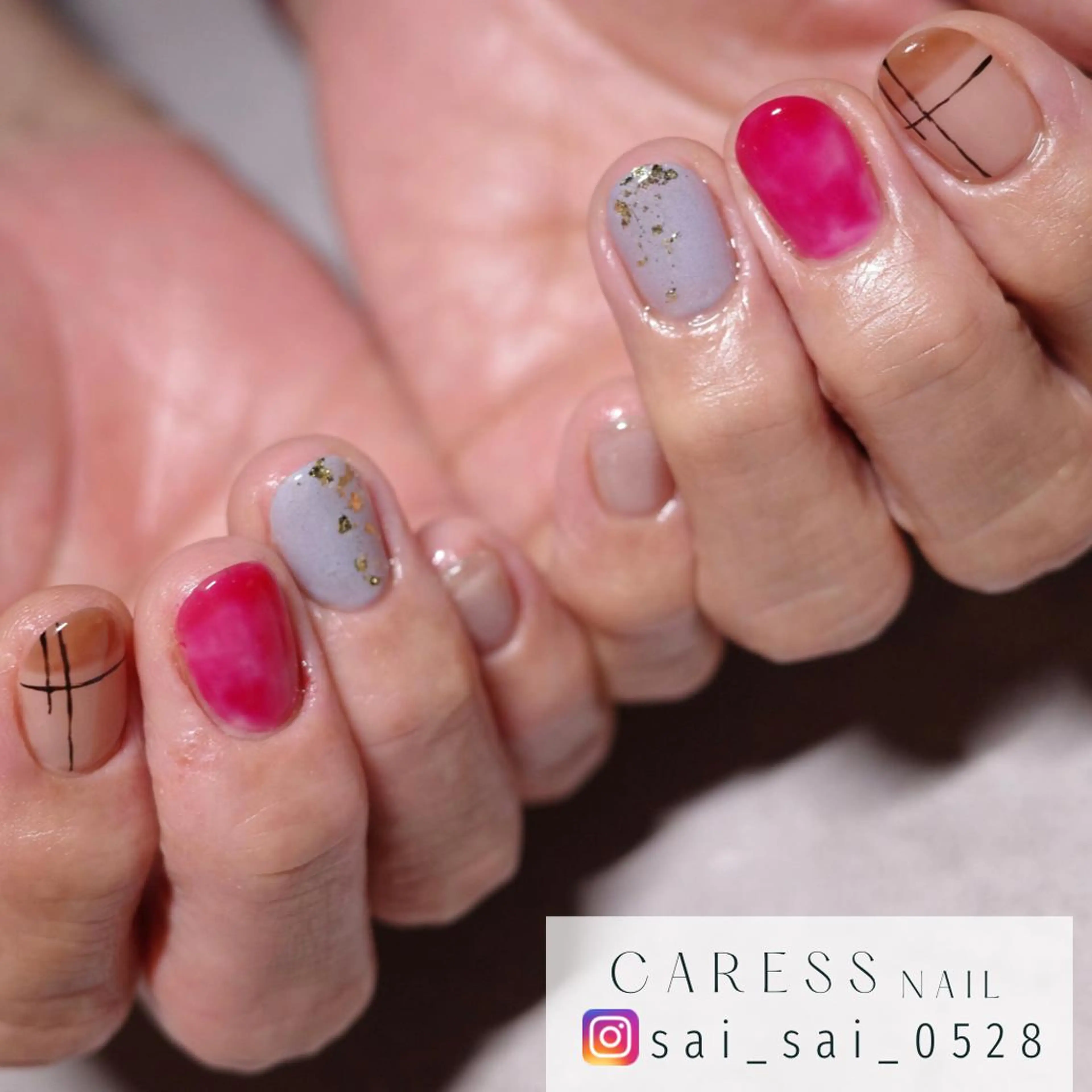 ネイル caress nail カレスネイル 代々木上原所属・カレスネイル さいのネイルデザイン