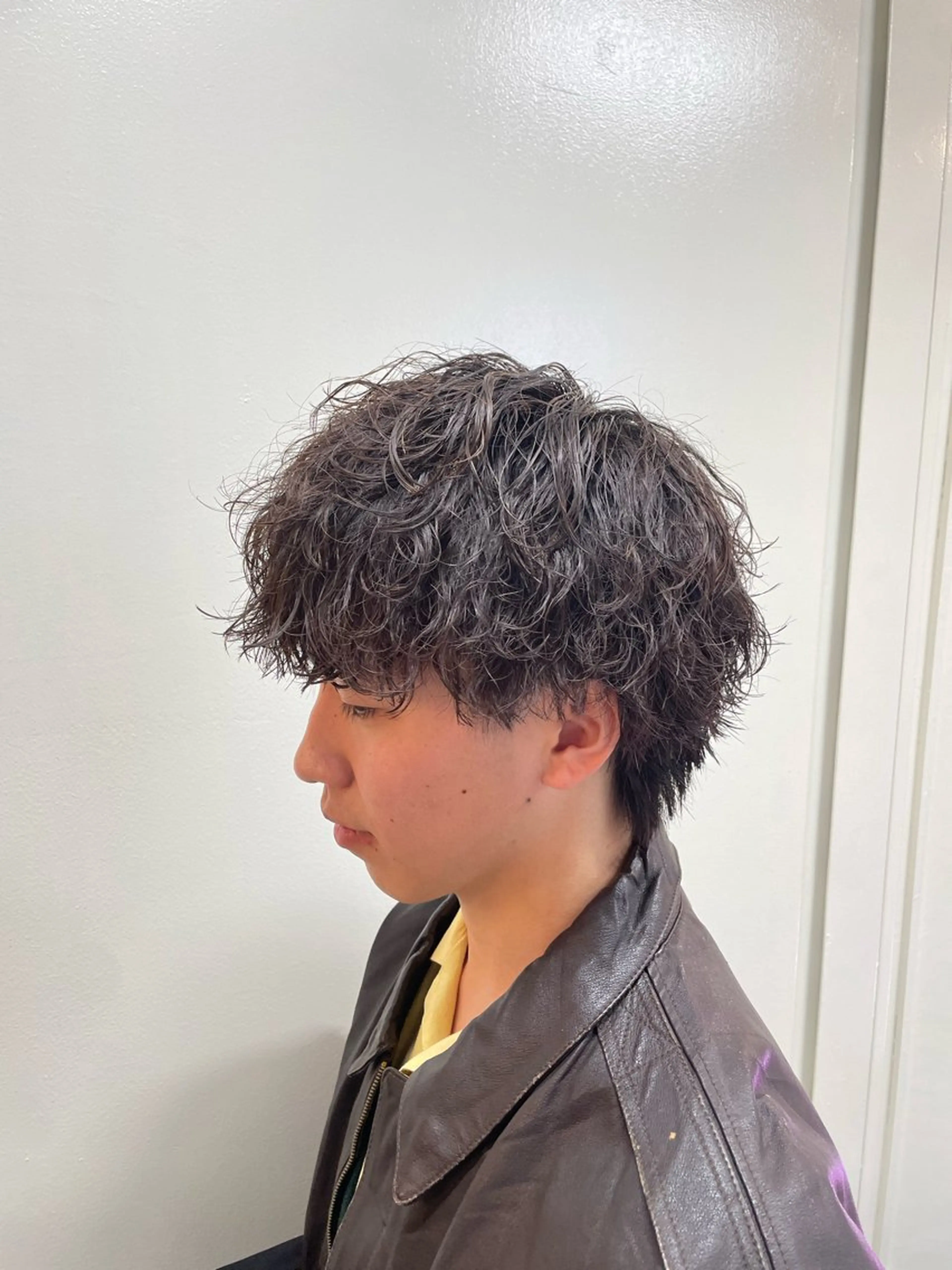 ショート パーマ メンズ シャドウパーマ/縦落 ちパーマ 大久保拓実のヘアスタイル