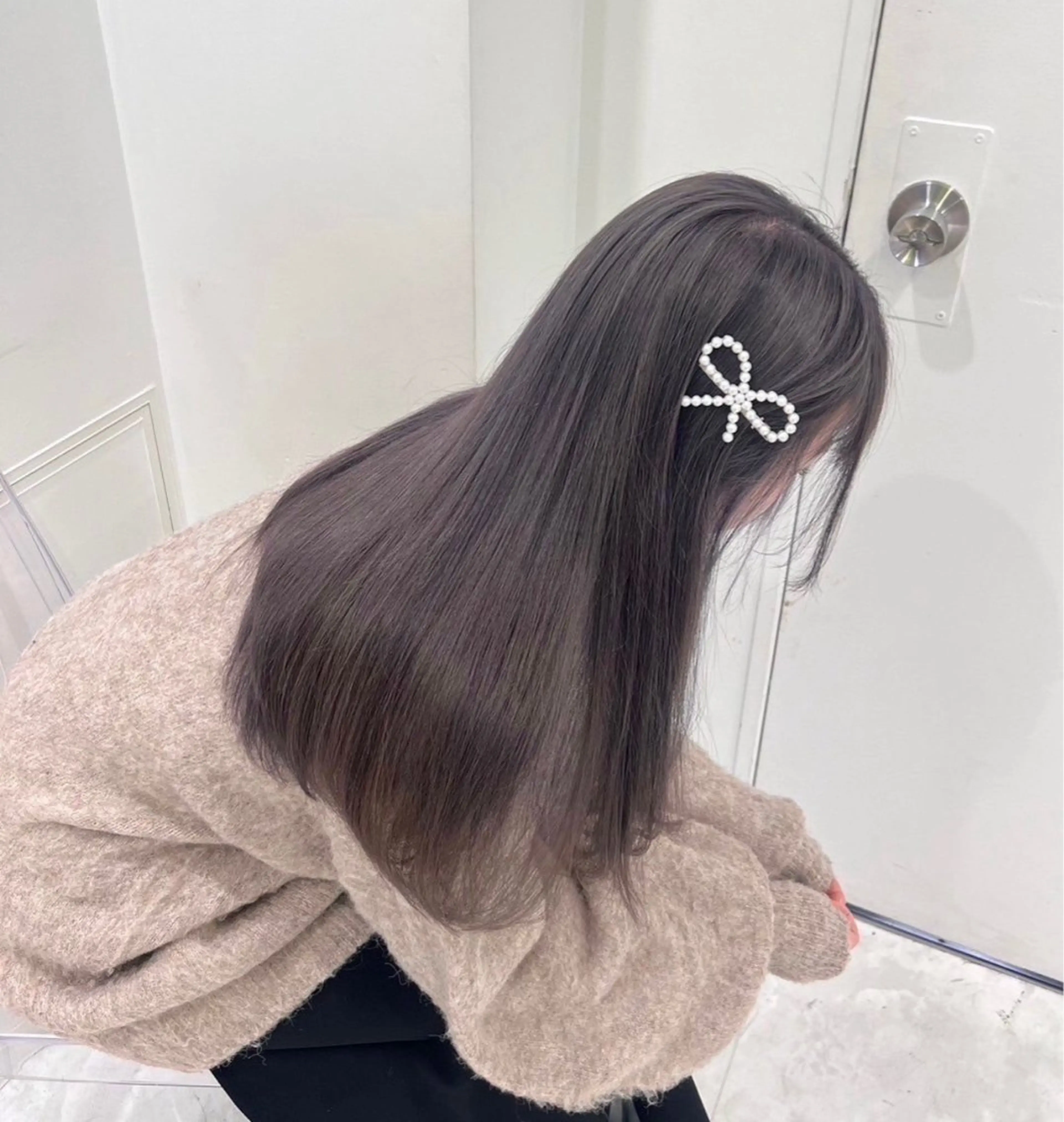 ロング ヘアカラー トリートメント 透明感×暖色カラー 𝐘𝐮𝐤𝐚🍒のヘアスタイル