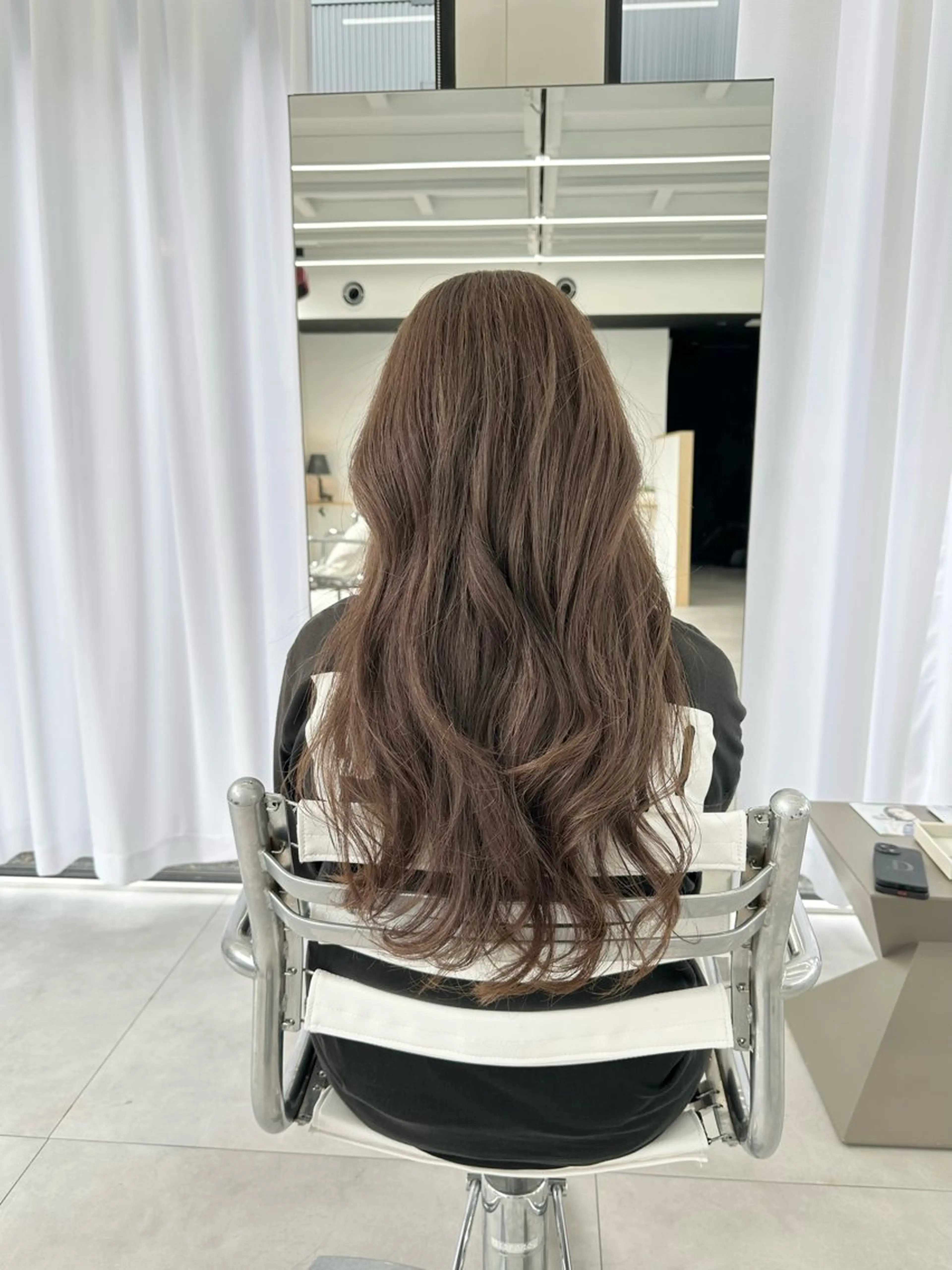 ロング カラー ベージュカラー カット ヘアカラー risa | 透明感 カラー|レイヤーのヘアスタイル