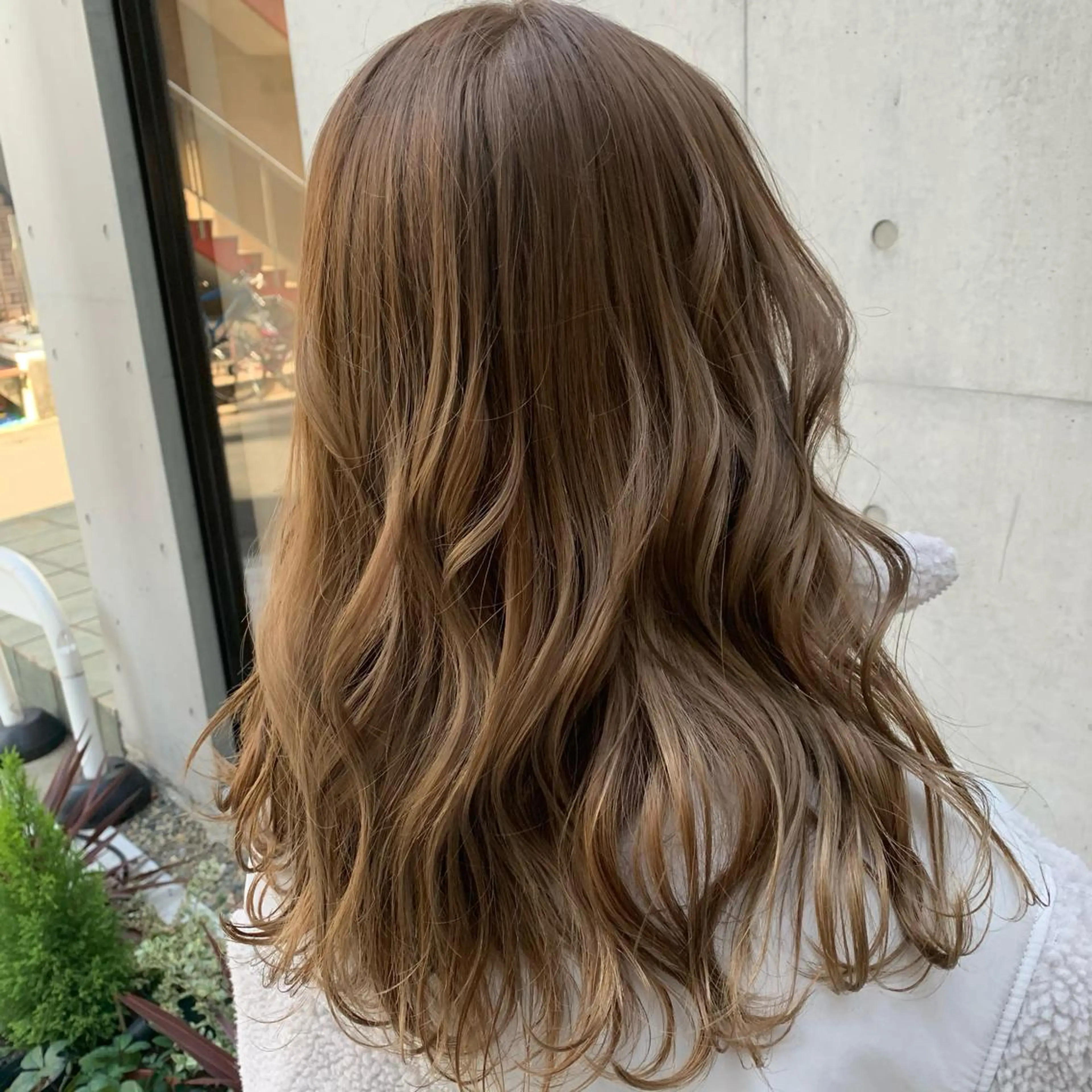 セミロング カラー ヘアカラー トリートメント 赤みゼロ/透明感 カラー🌿KANTAのヘアスタイル