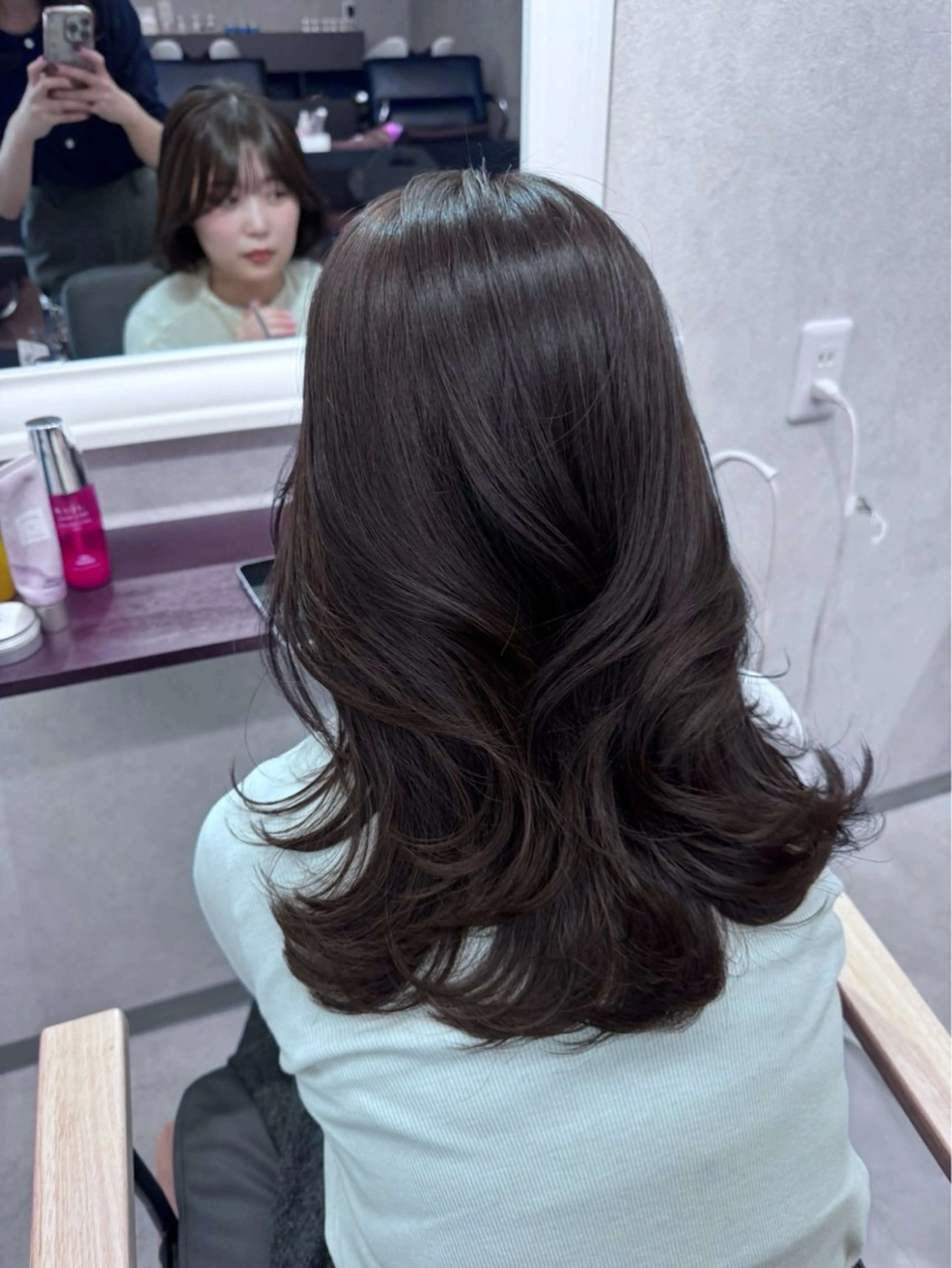 ミディアム トリートメント 堀江 真維のヘアスタイル