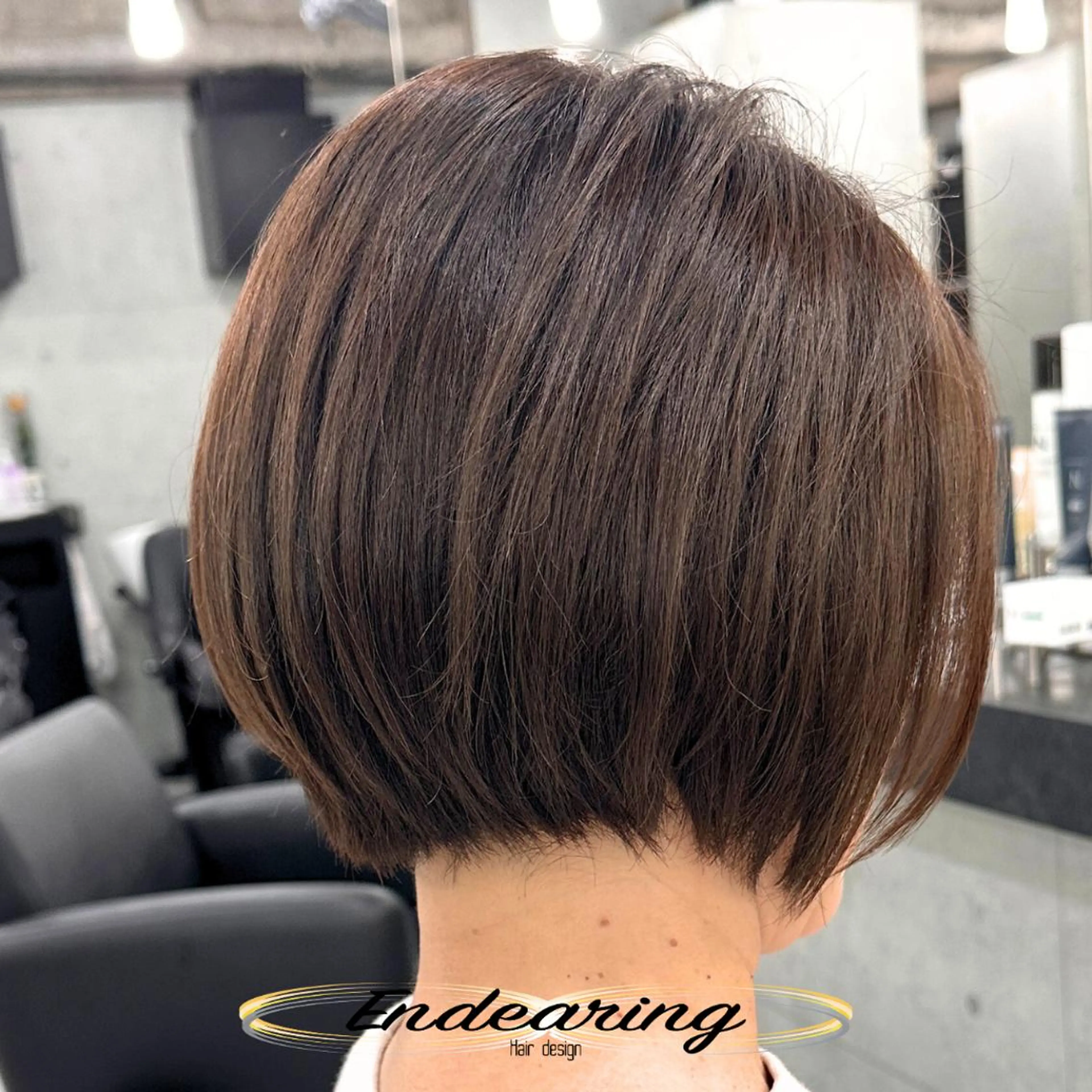 カラー 透明感カラー グレージュ オレンジ ボブ カット ヘアカラー Endearing 銀座/レイヤーカットのヘアスタイル