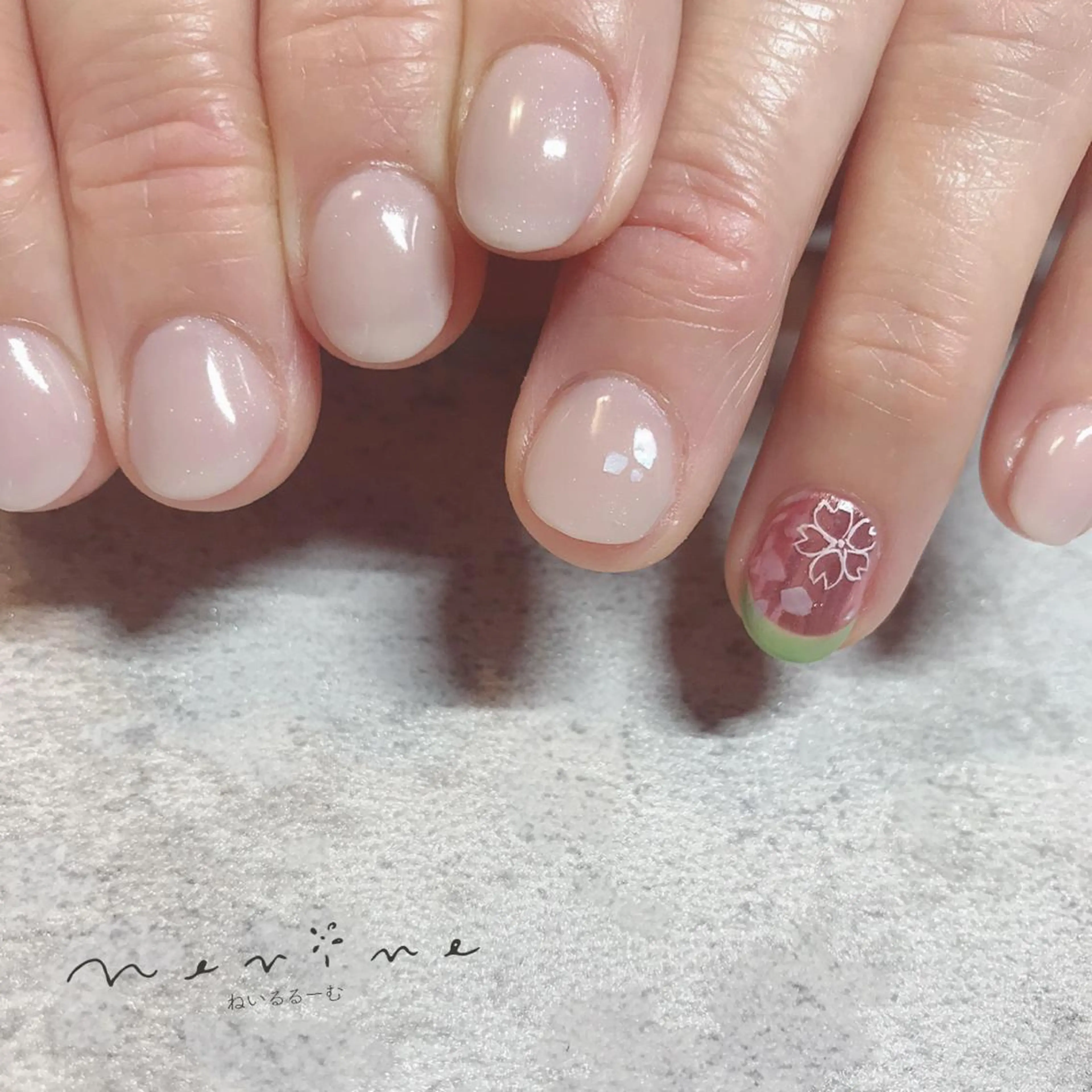 ネイル 桜ネイル NAILST Naomiのネイルデザイン