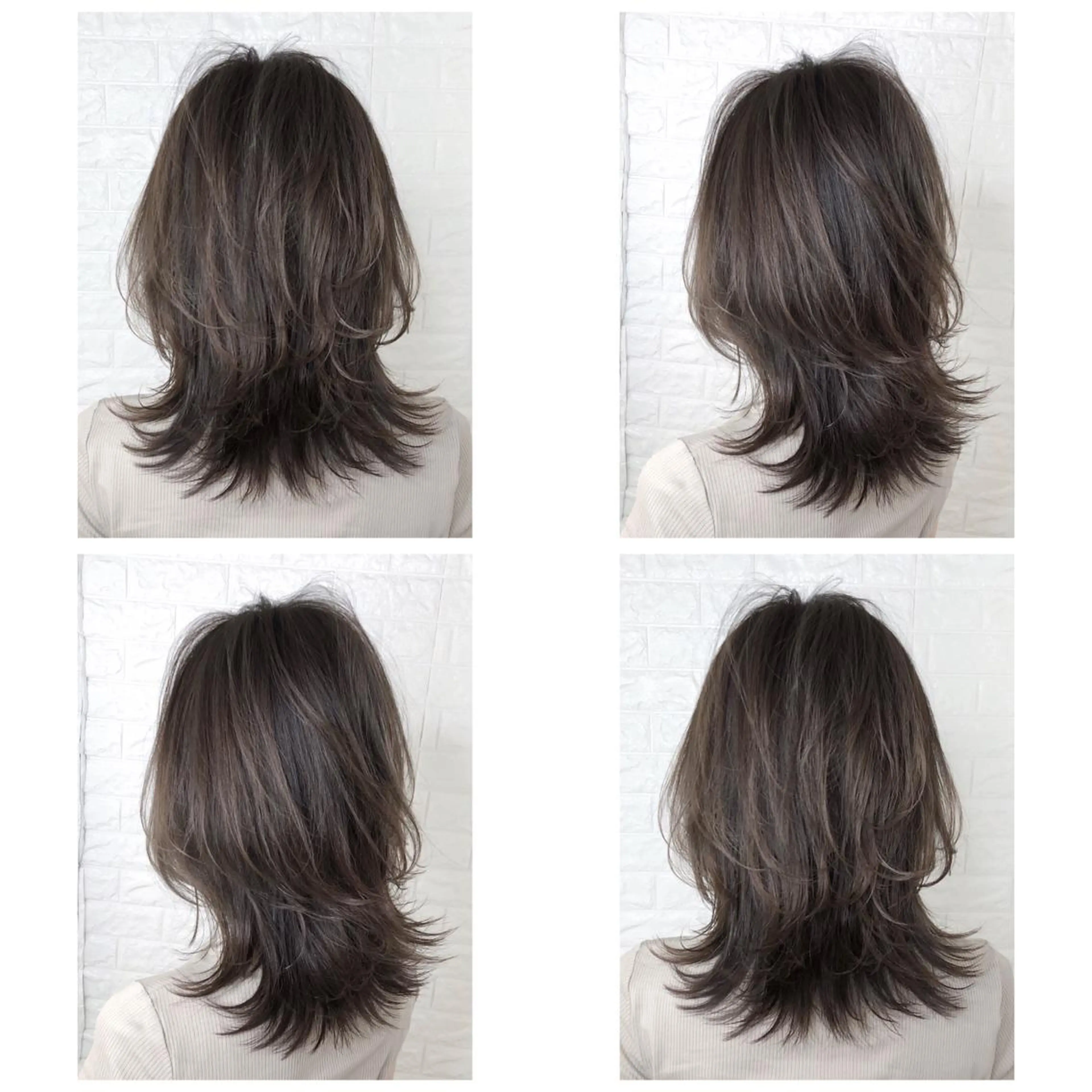 ミディアム カラー グレージュ ハイライトカラー イルミナカラー オレンジ 外国人風カラー 髪質改善特化KIZU /艶髪研究（京都）のヘアスタイル