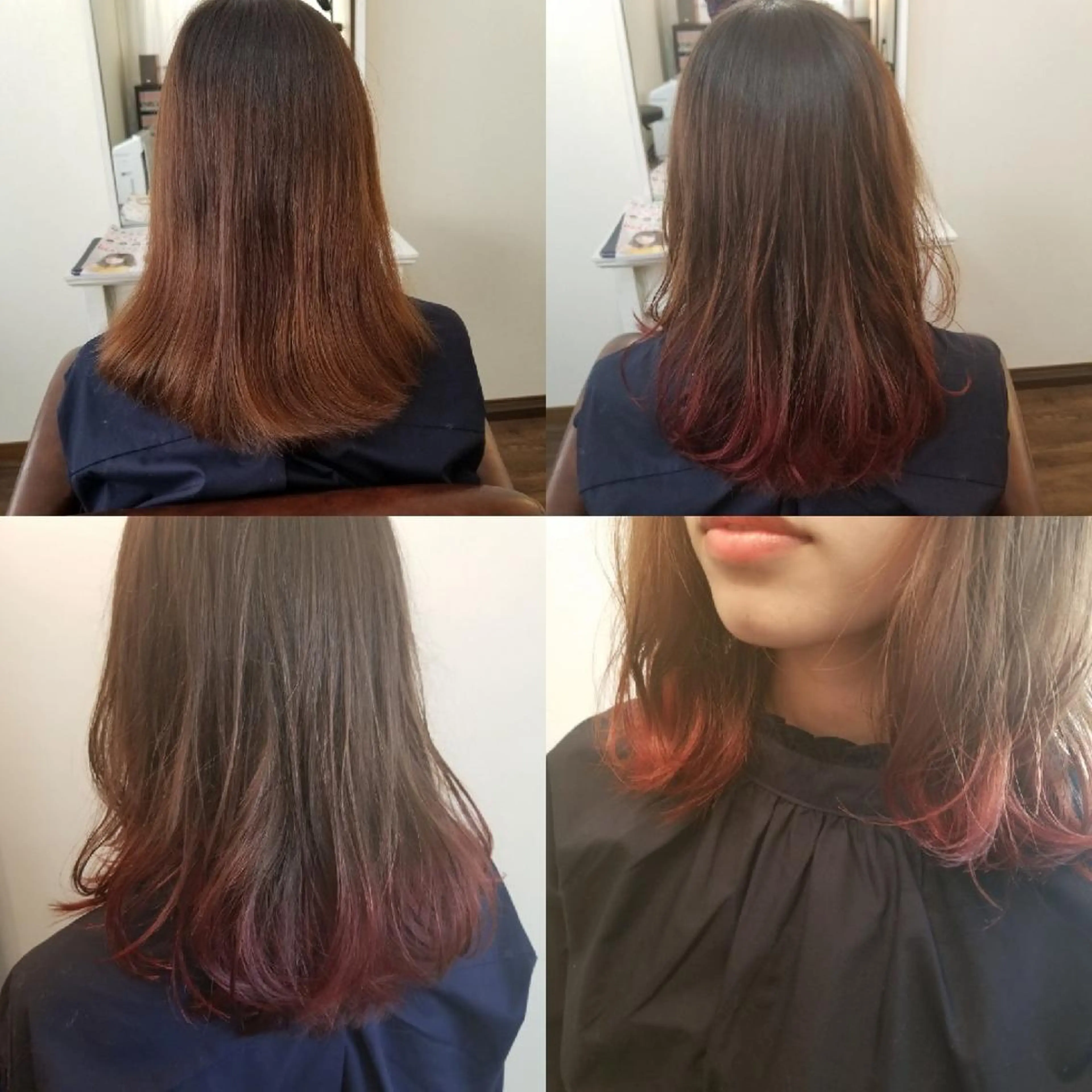セミロング カラー パーマ 伊藤 功士のヘアスタイル