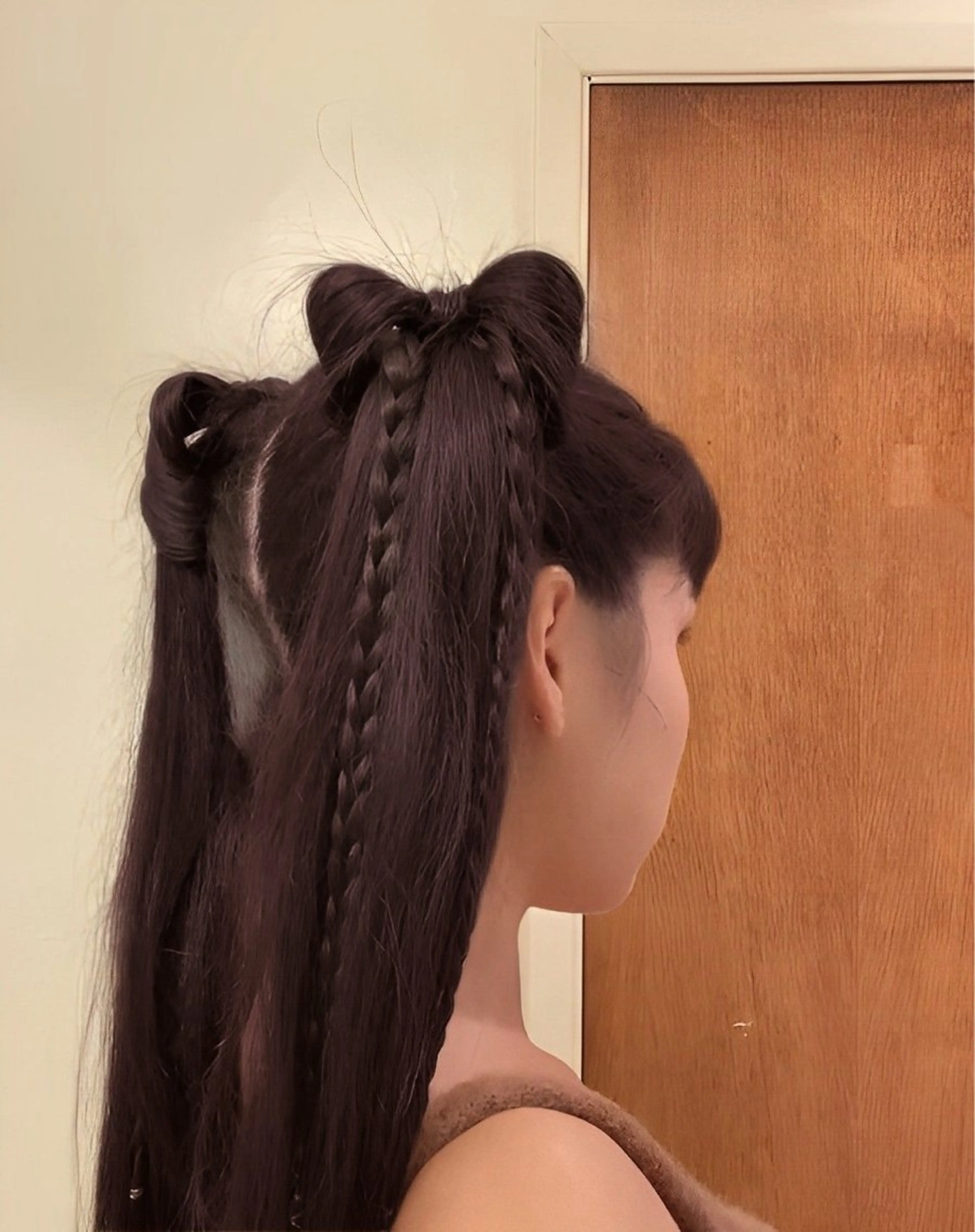 ロング カラー ヘアアレンジ 🫧‪🎀うる艶暖色 🏹Nanako🎀のヘアスタイル