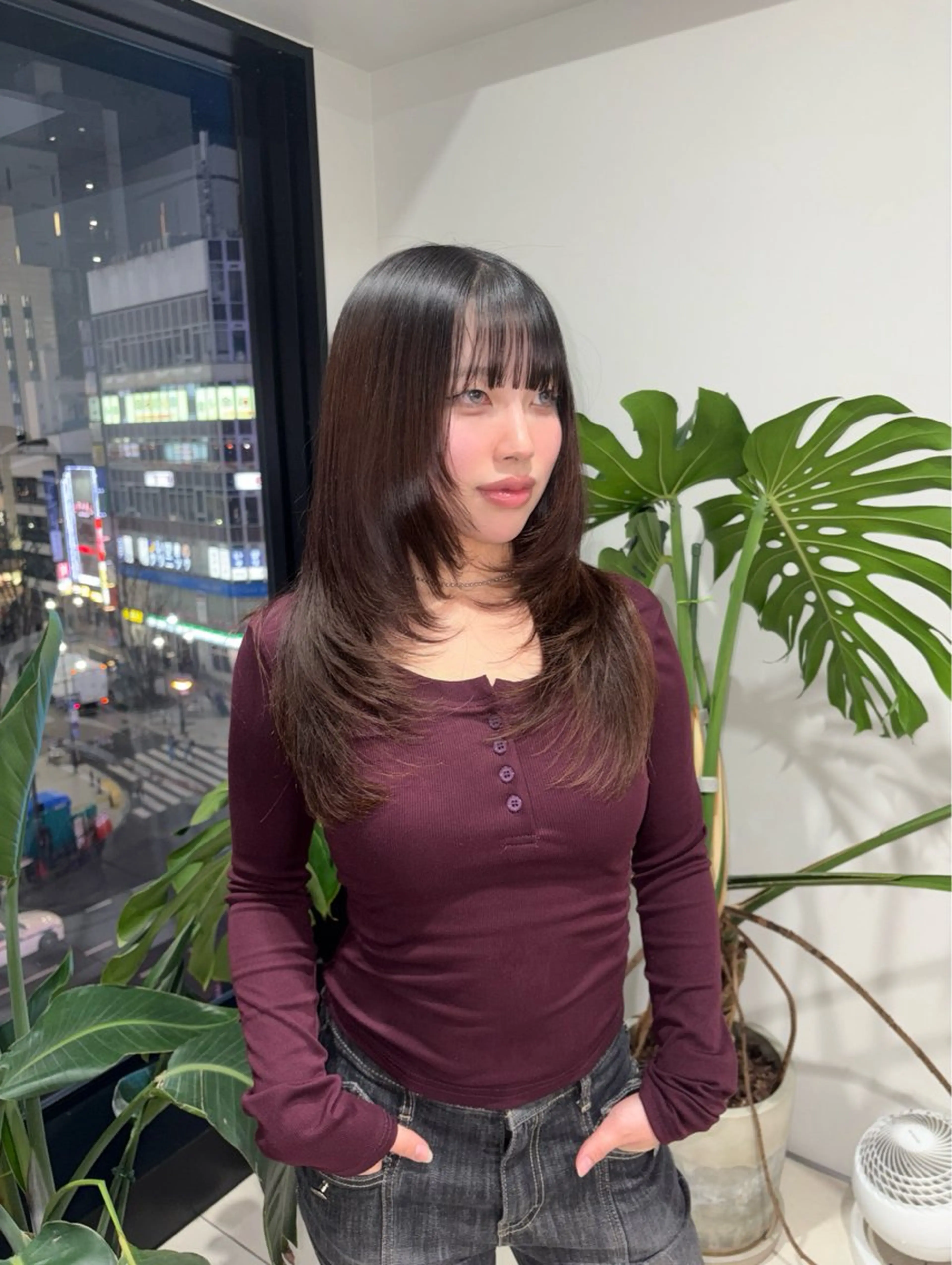 ロング レイヤーカット 透明感/ブリーチカラ ー🦋Rico🦋のヘアスタイル