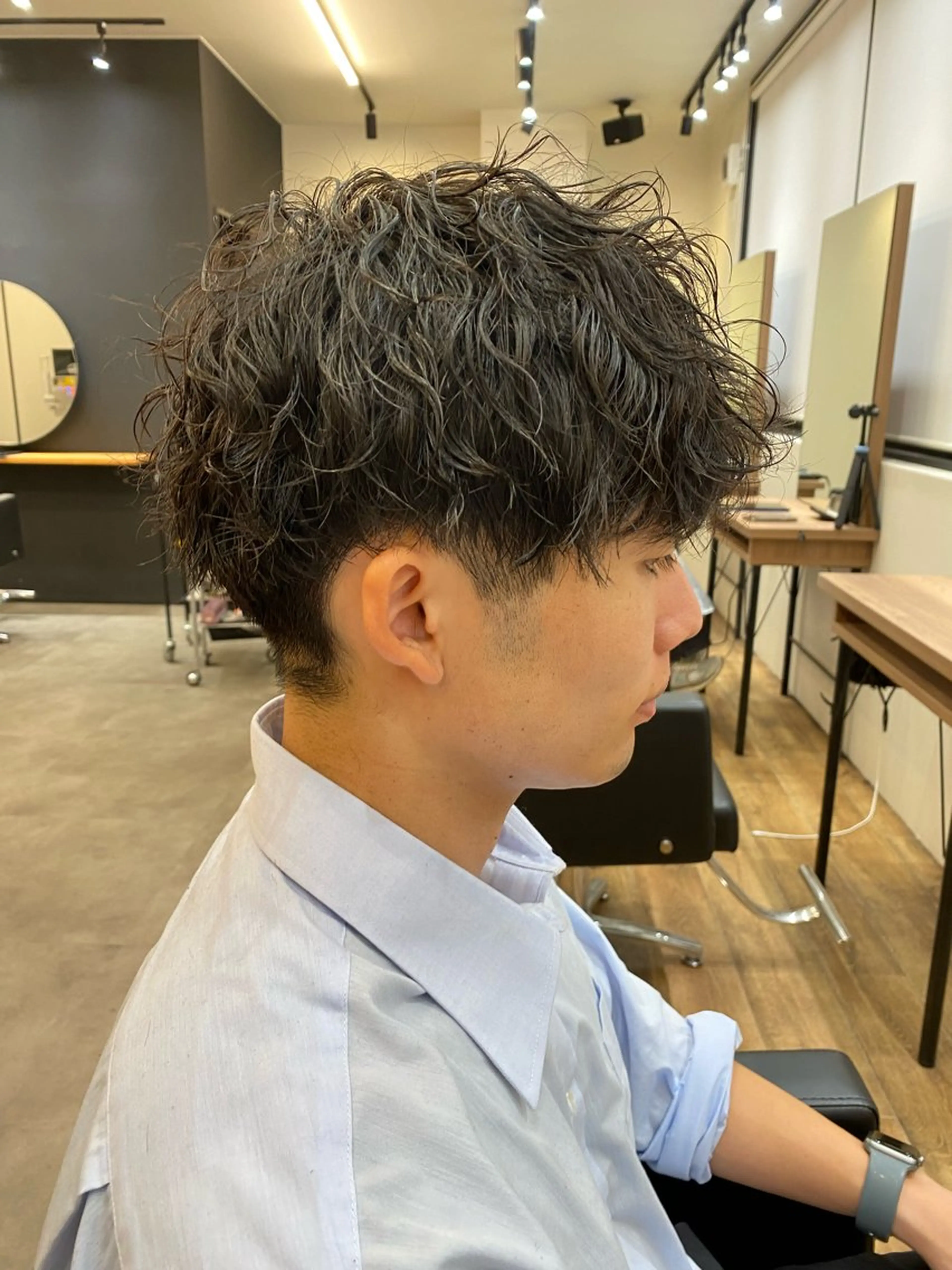 パーマ メンズ カット パーマ well高崎上大類町 /湯浅泳作のヘアスタイル