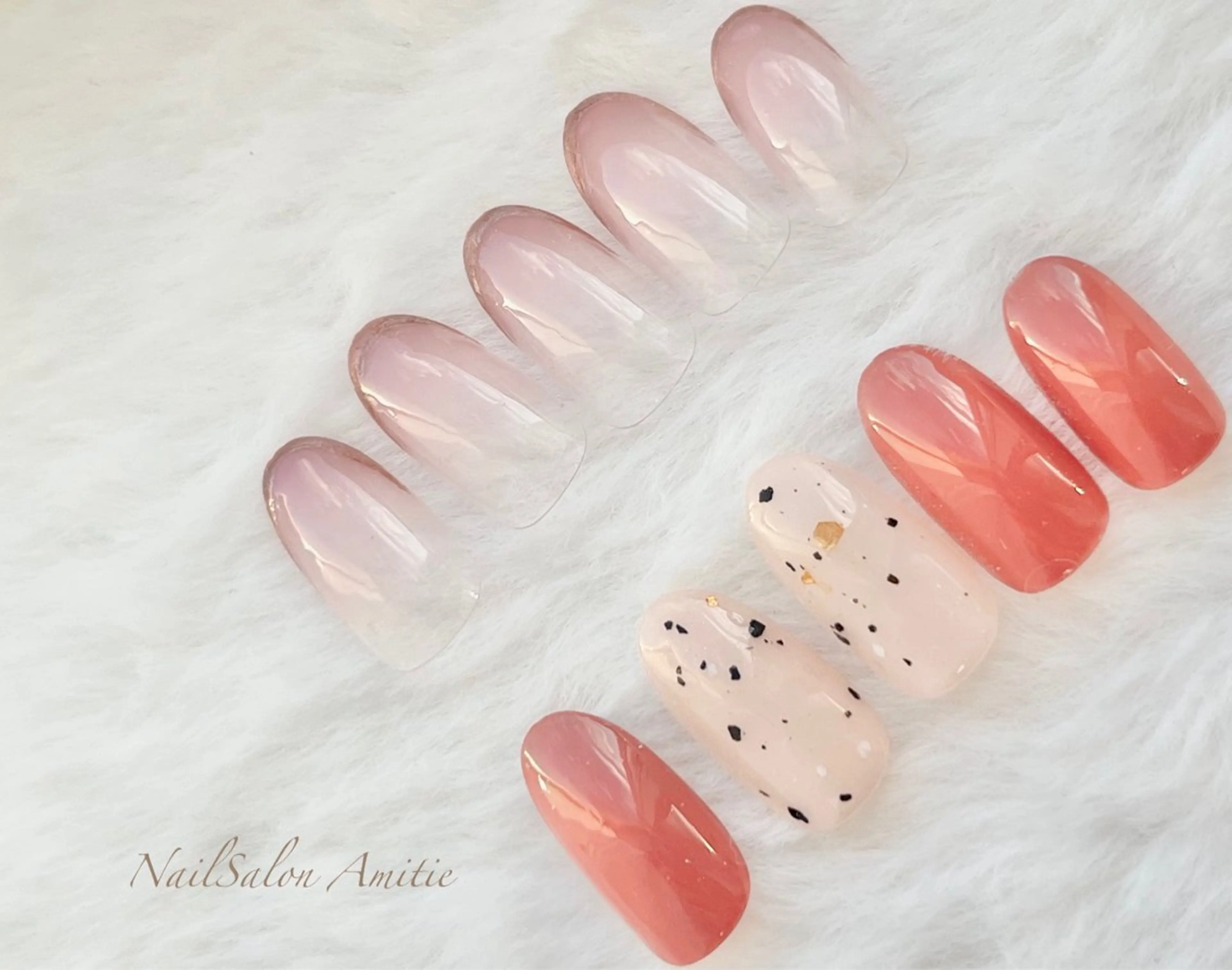 ネイル ショートネイル ハンドネイル NailSalon Amitieのネイルデザイン