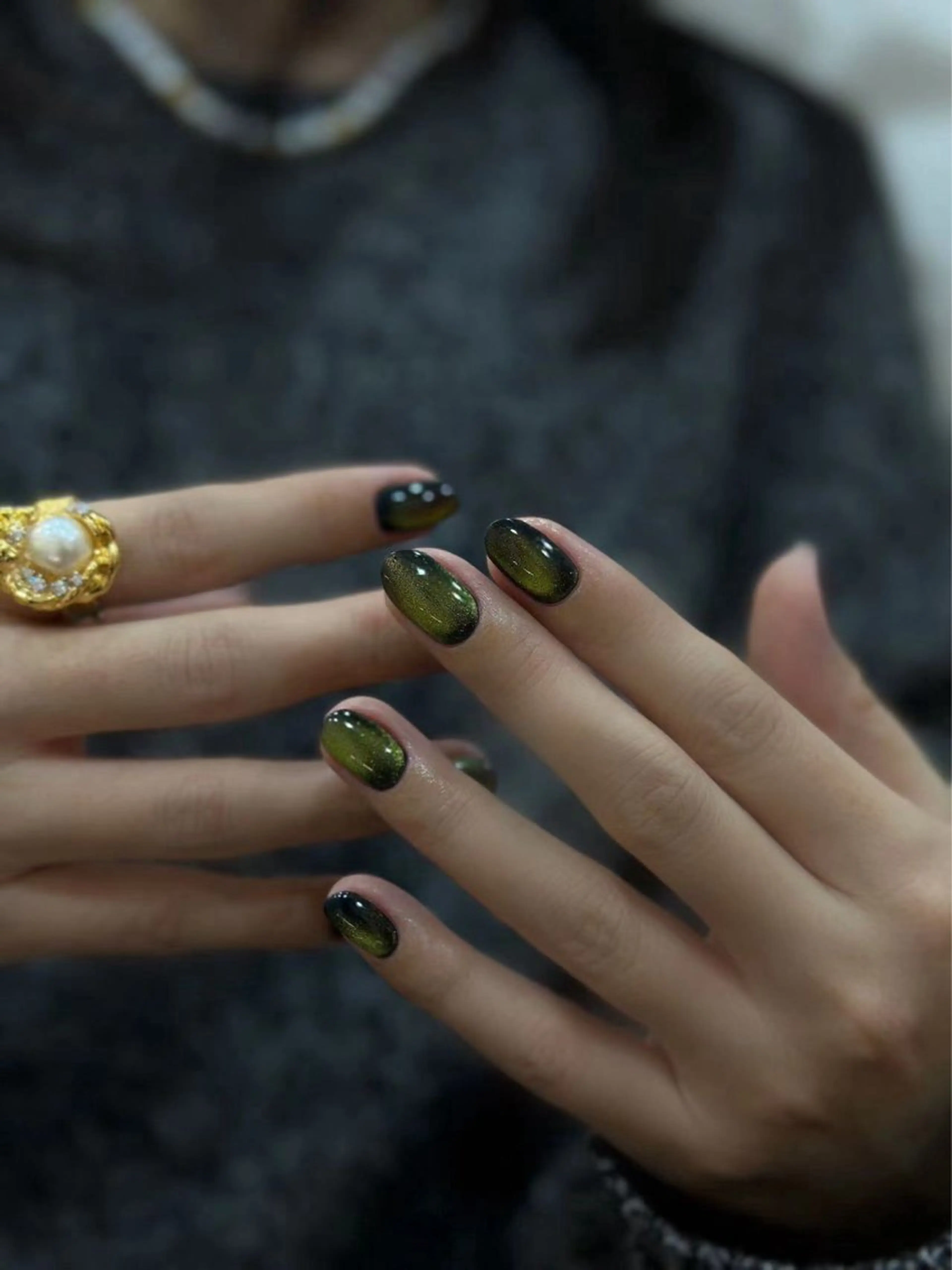 ミディアム めぐみのネイルサロン スタッフ練習のネイルデザイン