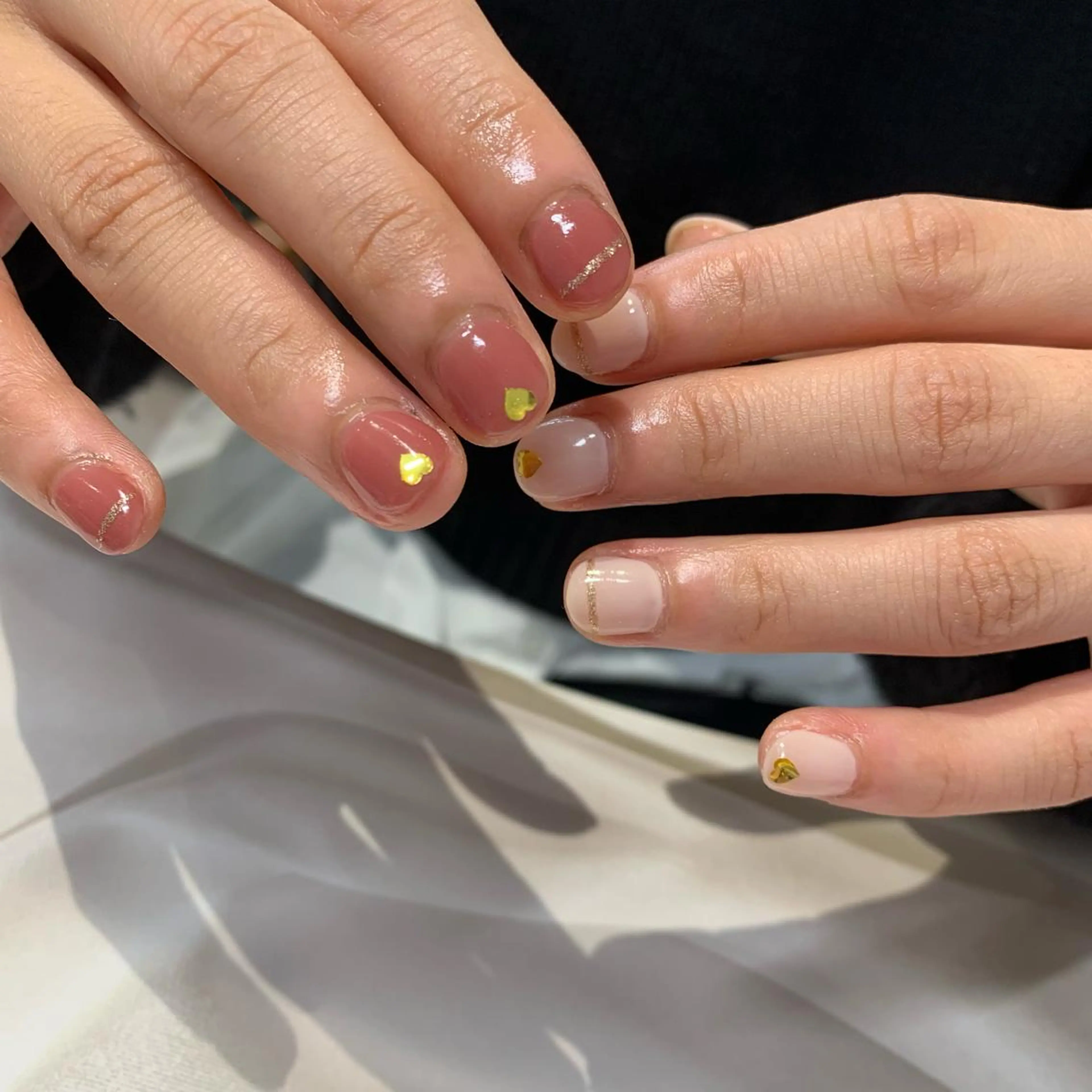 ネイル ハート マキノ ユイのネイルデザイン