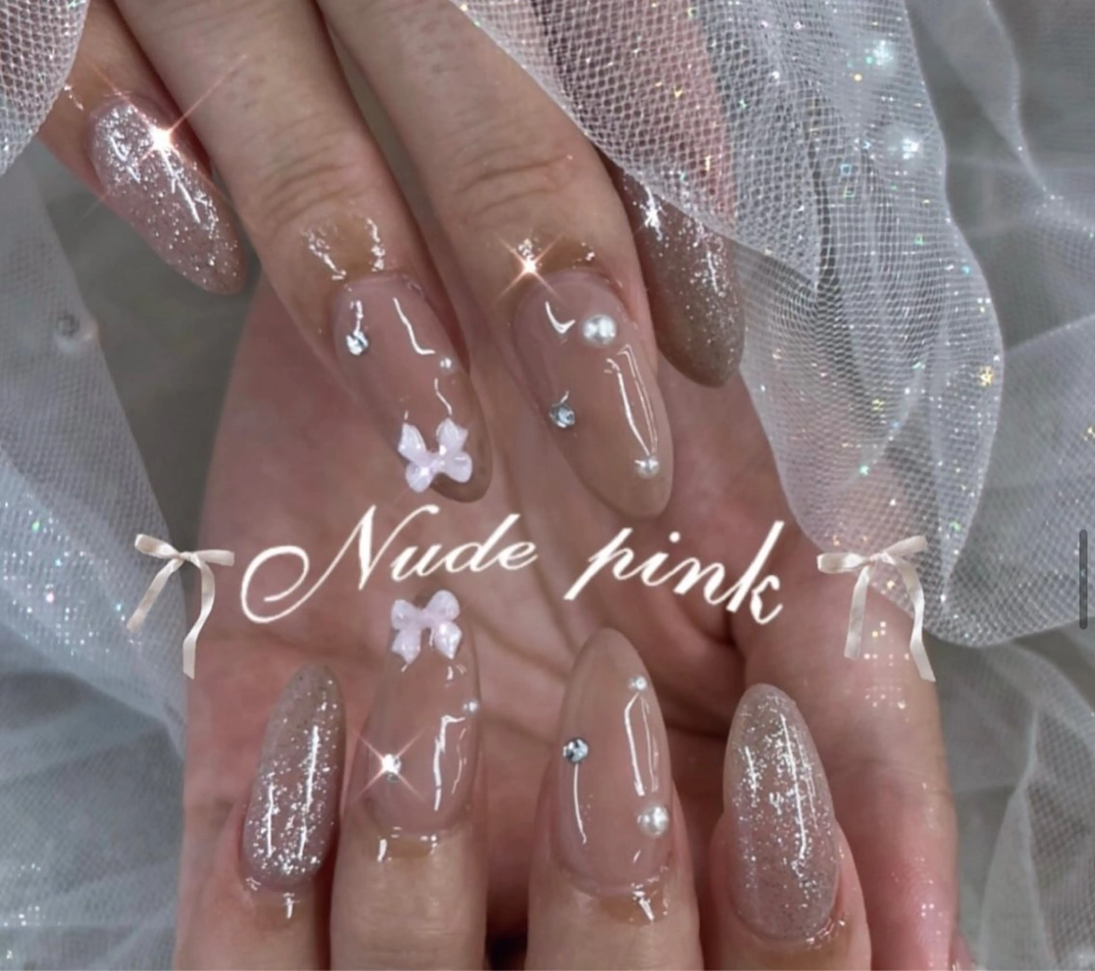 ネイル オーロラネイル フレンチネイル ジェルネイル 韓国ネイル マグネットネイル ハンドネイル Basic Kanonのネイルデザイン