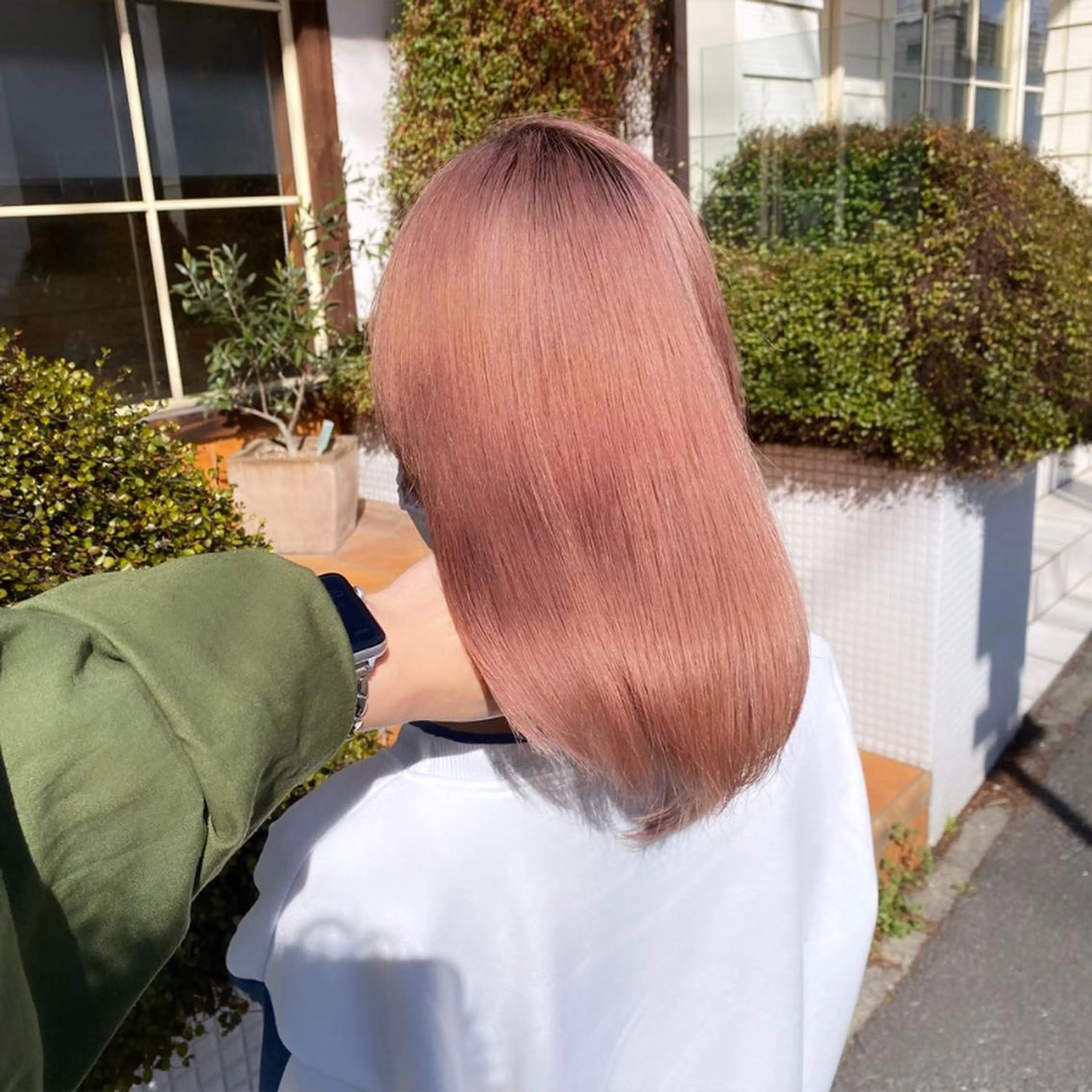 ミディアム カラー ヘアアレンジ カット トリートメント ハイトーンカラー🌈 メンズパーマ鈴木康平のヘアスタイル