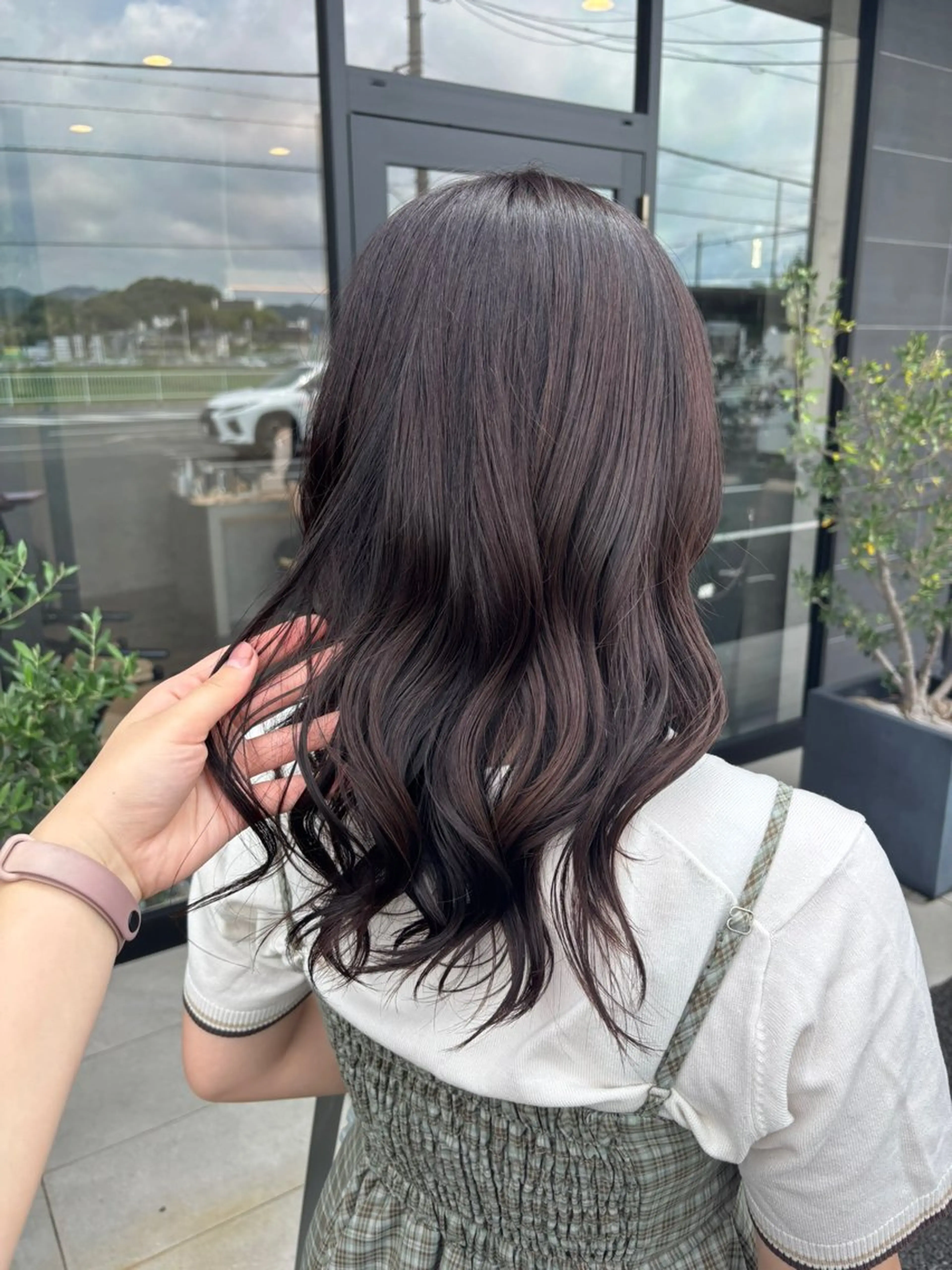 ロング カラー ブラウンカラー ラベンダーカラー ヘアカラー 豊橋ブリーチ/似合わ せカット/SHIHOのヘアスタイル