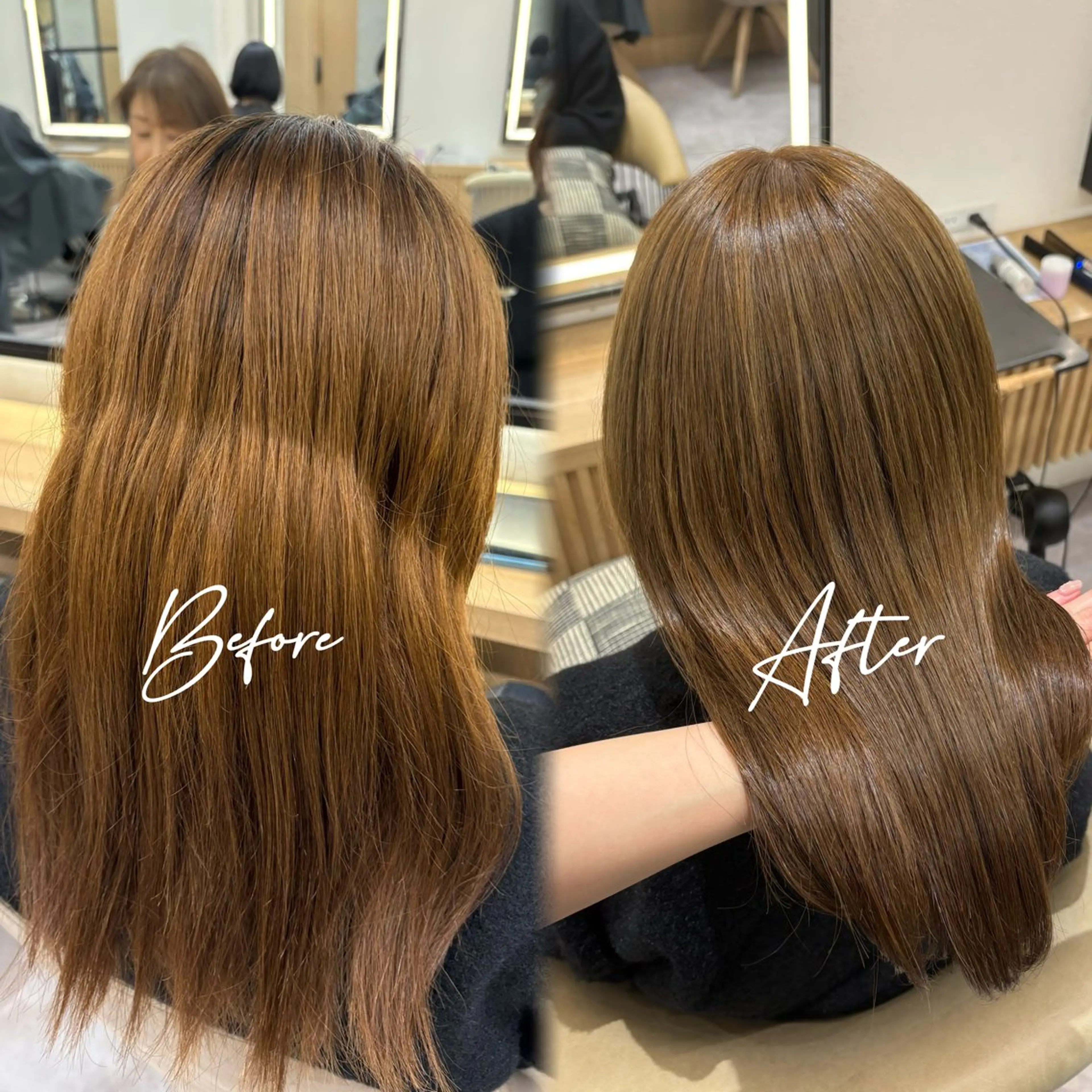 セミロング ヘアカラー 浦和/ハッシュカット /レイヤー/設樂彩乃のヘアスタイル