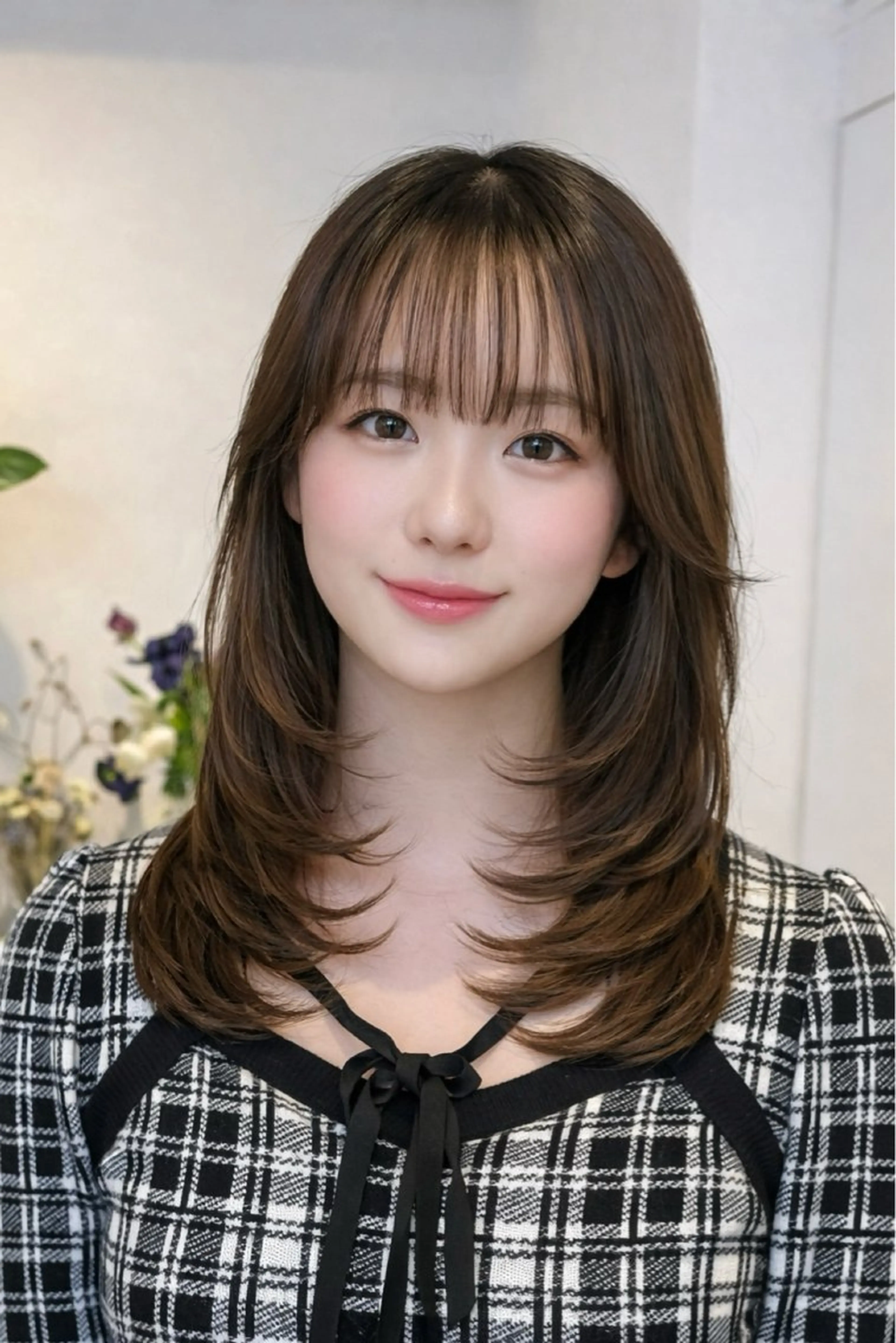 セミロング カット トリートメント 表参道/kozue/ 艶髪/髪質改善のヘアスタイル