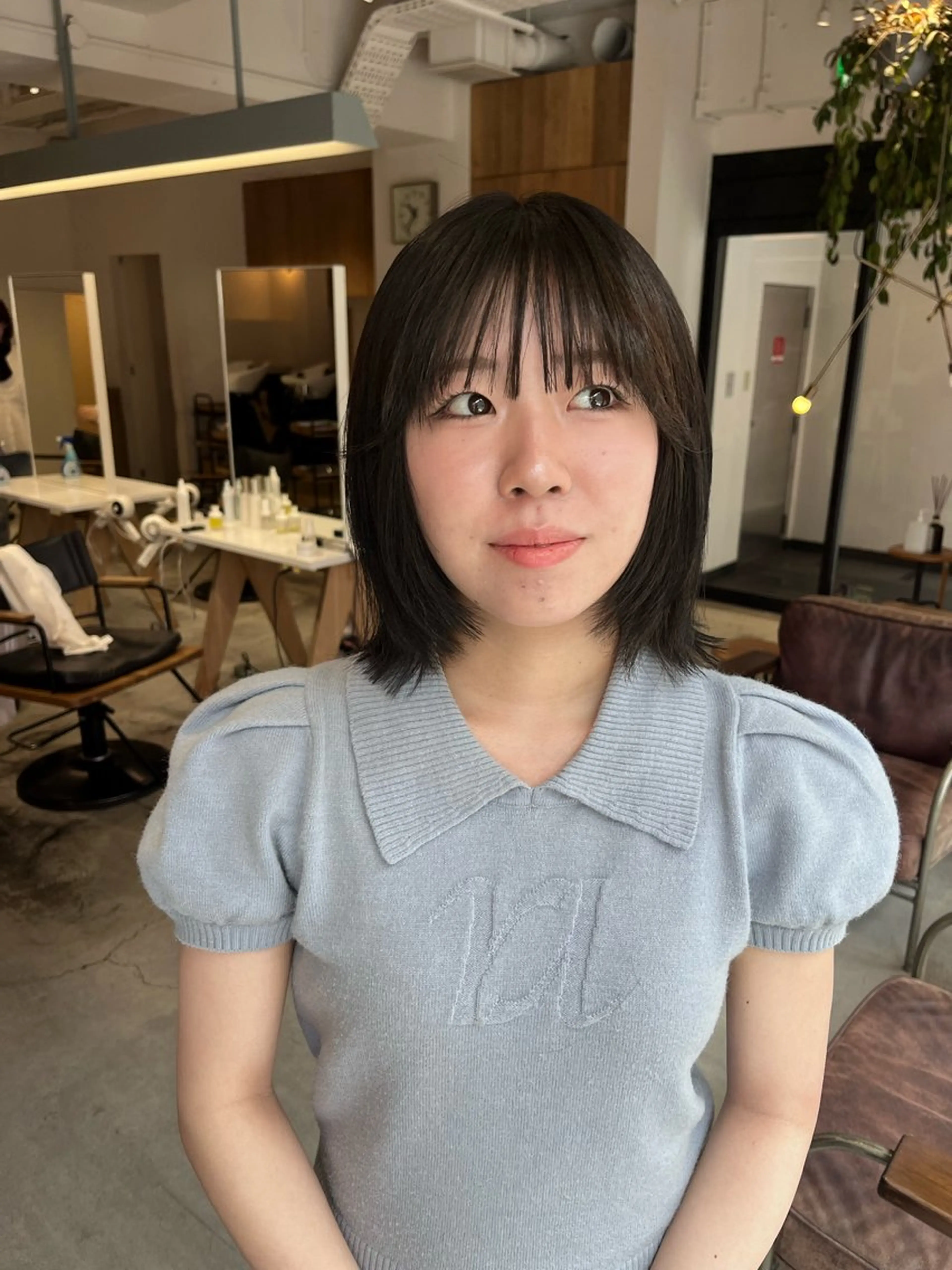 ショート ボブレイヤー ボブ 顔周りカット レイヤーカット Yamamoto Hana/京都美容室のヘアスタイル