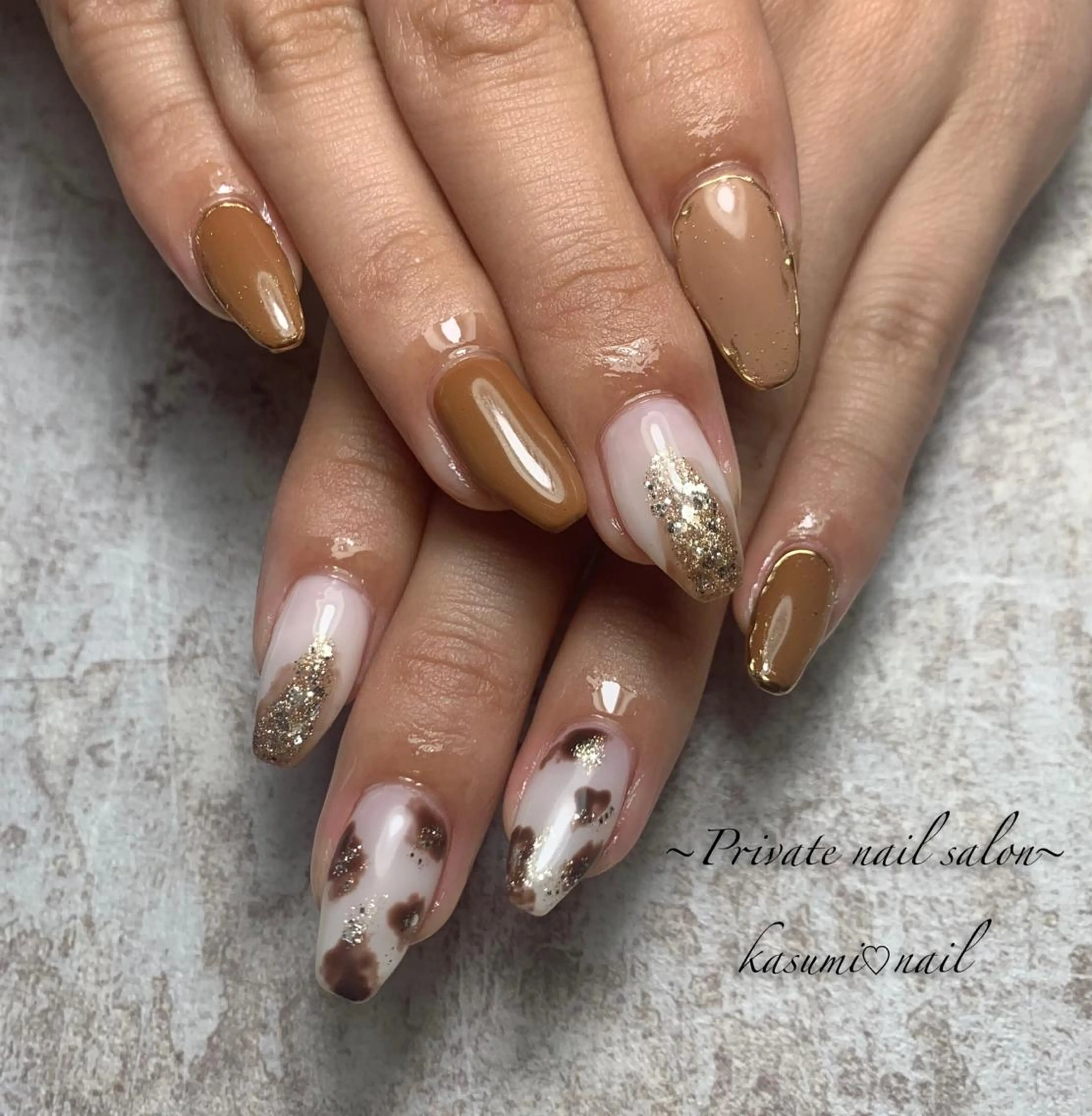ネイル マグネットネイル ミラーネイル ニュアンスネイル 春ネイル KASUMI♡ Nailのネイルデザイン