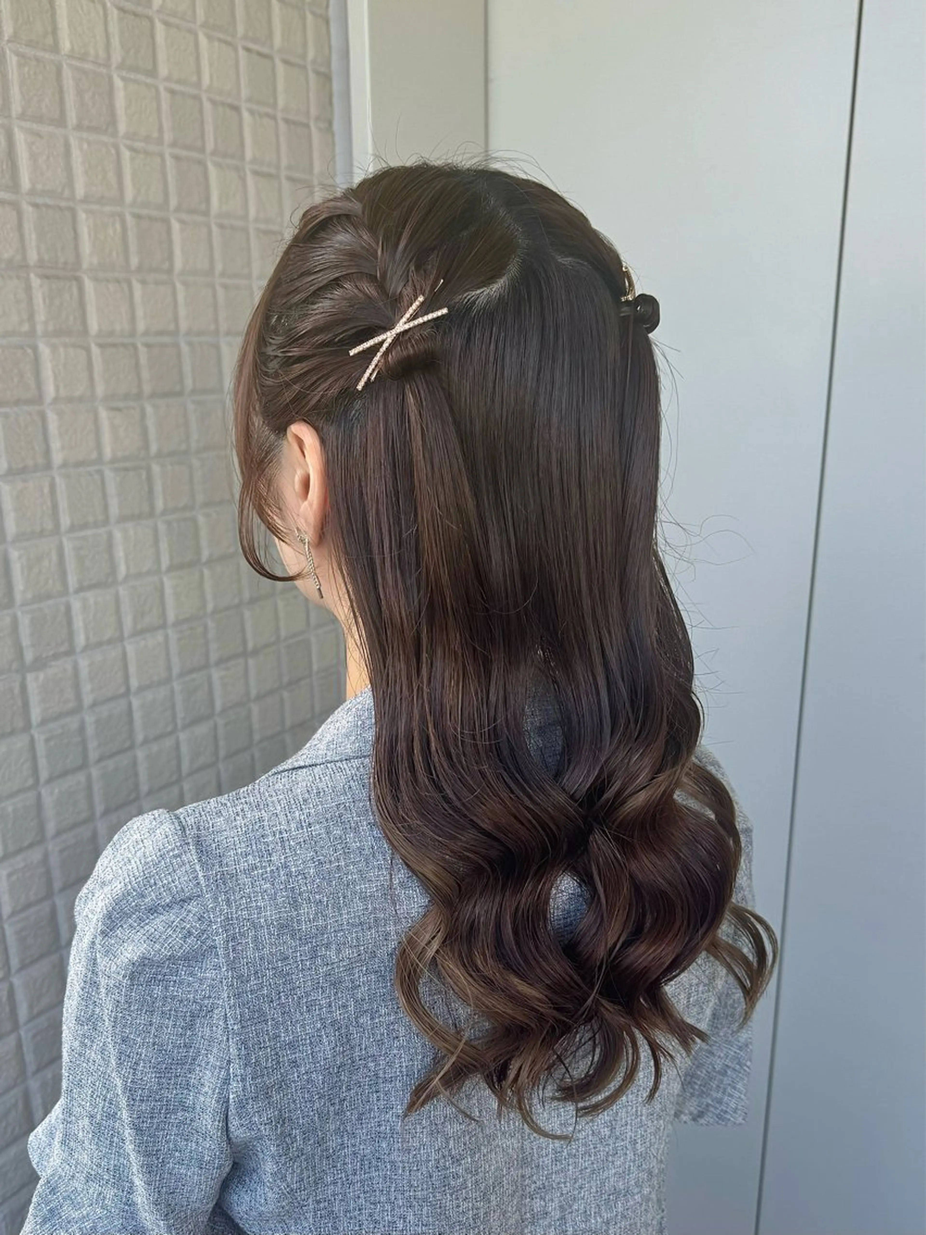 ロング ヘアセット 縮毛矯正/エクステ ヘアアレンジ/ひふみのヘアスタイル