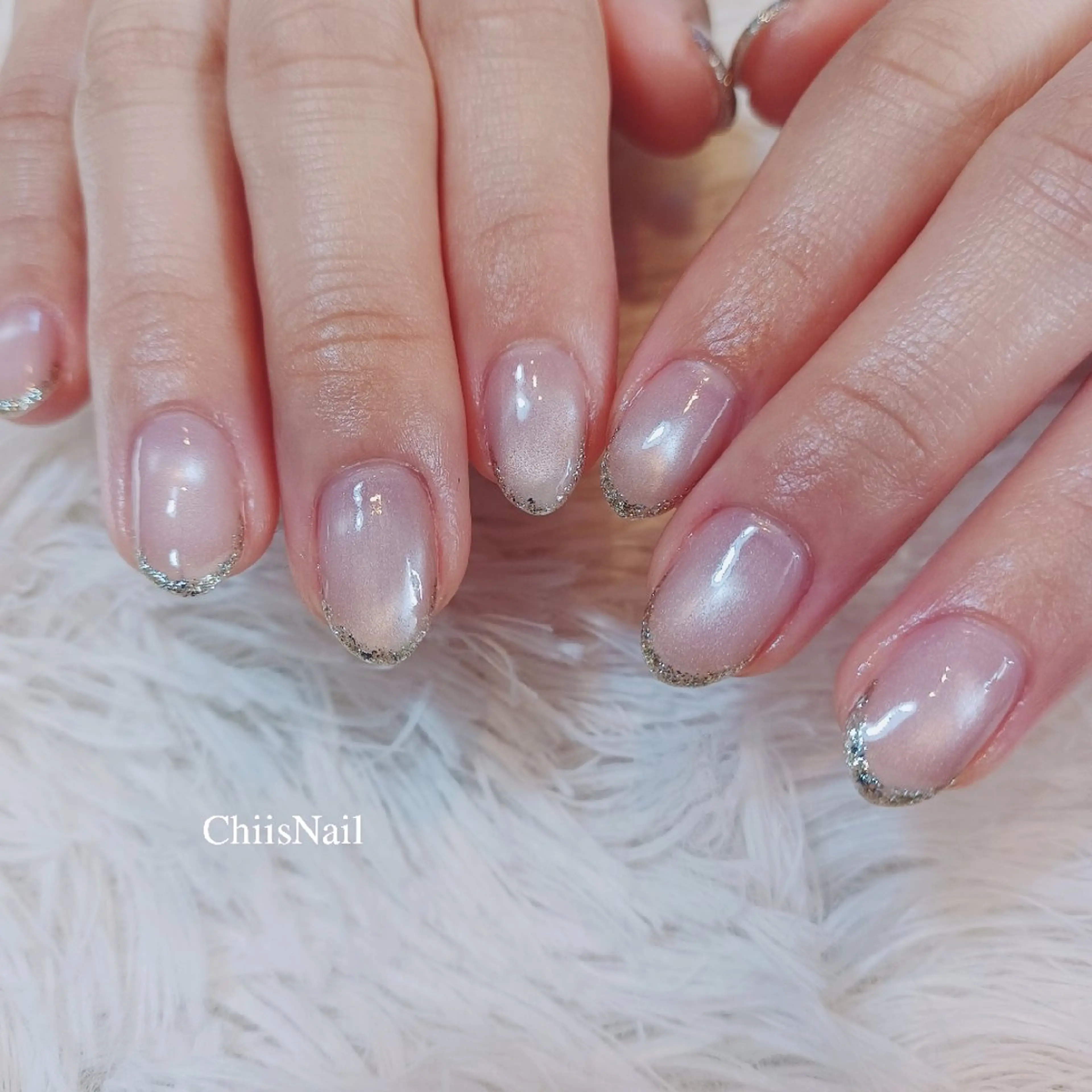 ネイル フレンチネイル マグネットネイル ChiisNail ﾁｨｽﾞﾈｲﾙのネイルデザイン