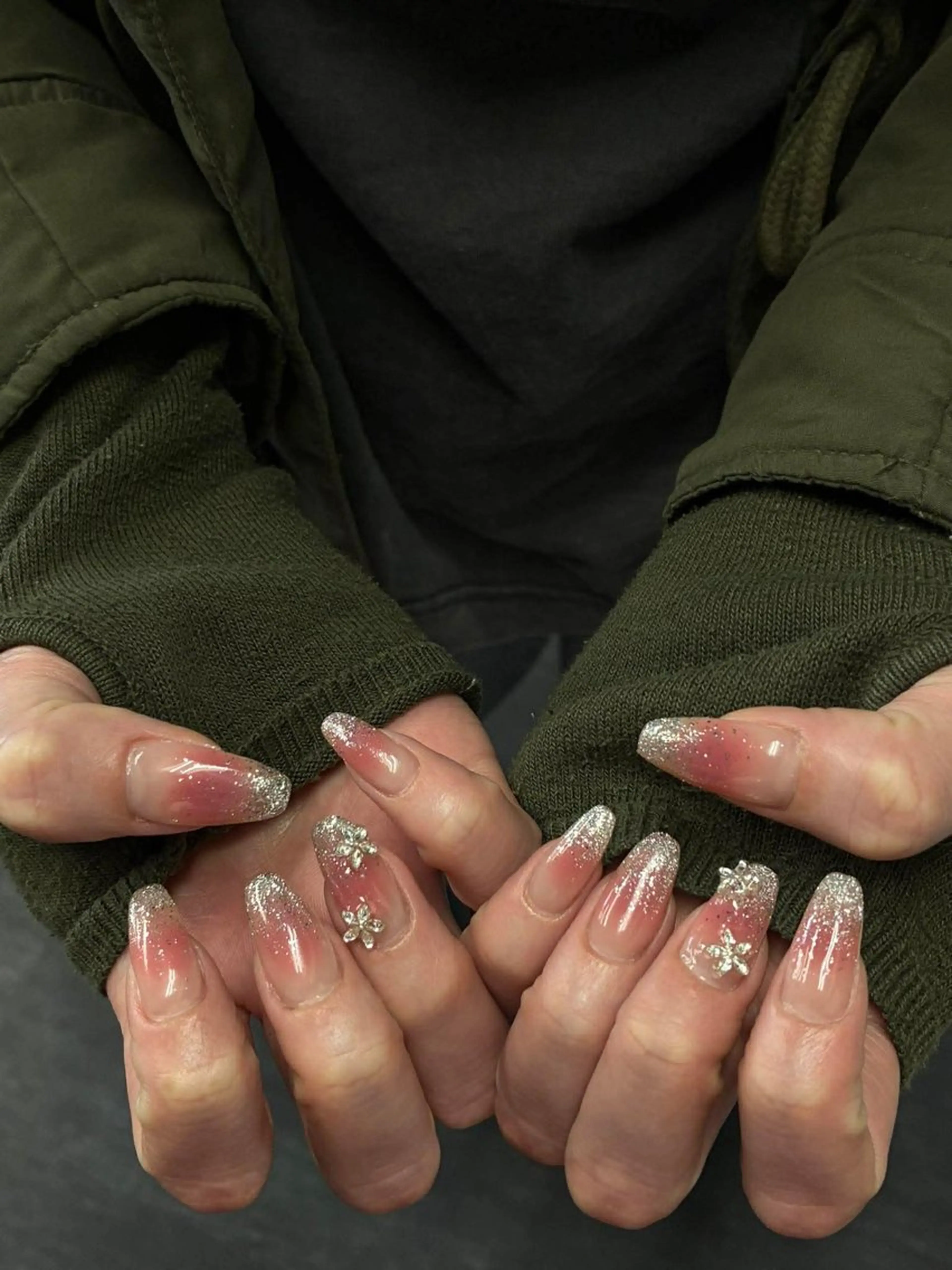 ネイル 韓国ネイル 持ち込み ニュアンスネイル ネイルチップ ハンドネイル Doraemi ANA.CHUOのネイルデザイン