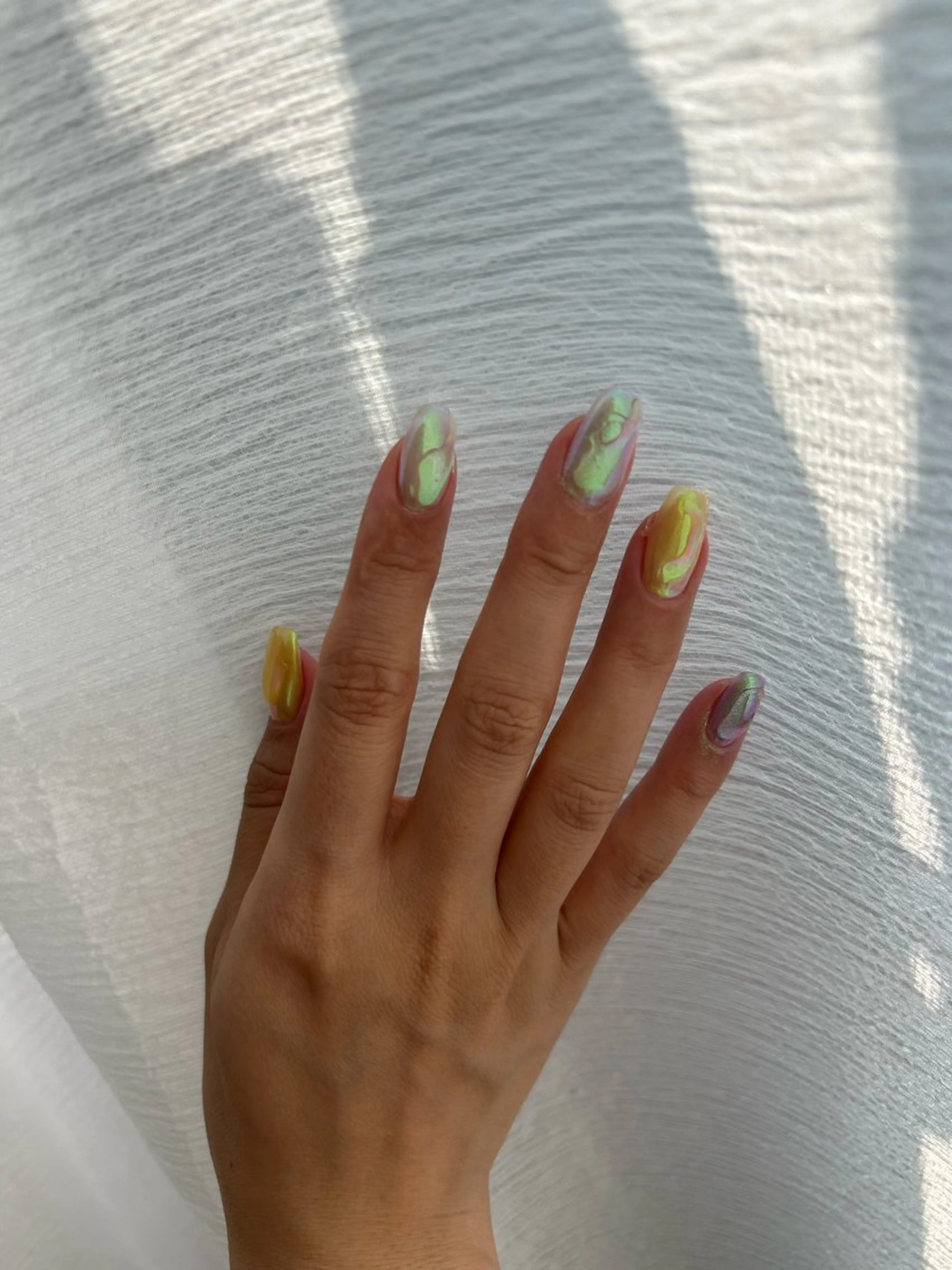 ネイル ミラーネイル ハンドネイル 自宅サロン♡ Mamiのネイルデザイン