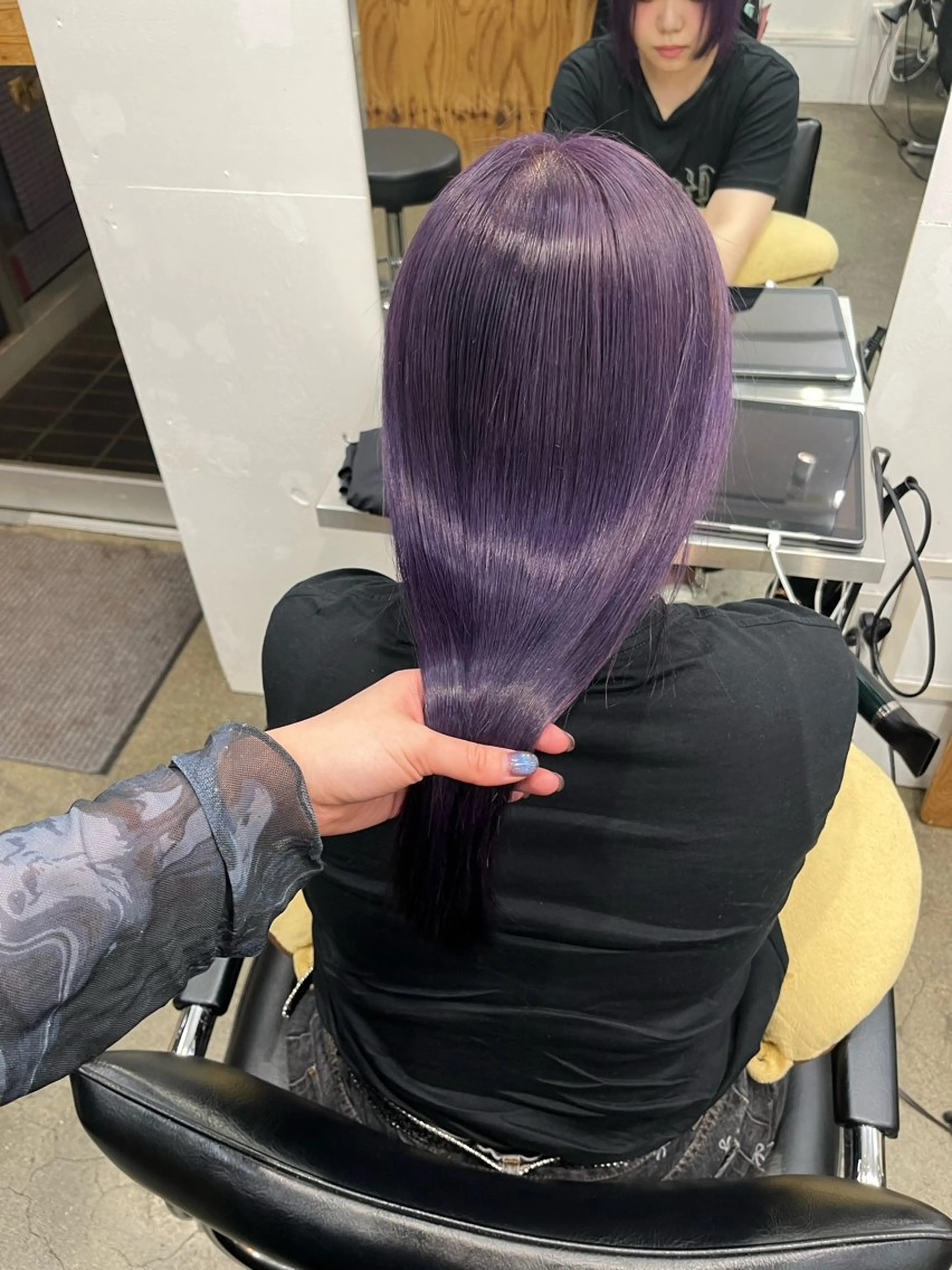 セミロング カラー ラベンダーカラー ヘアカラー トリートメント 新宿 似合わせカラー HINAのヘアスタイル