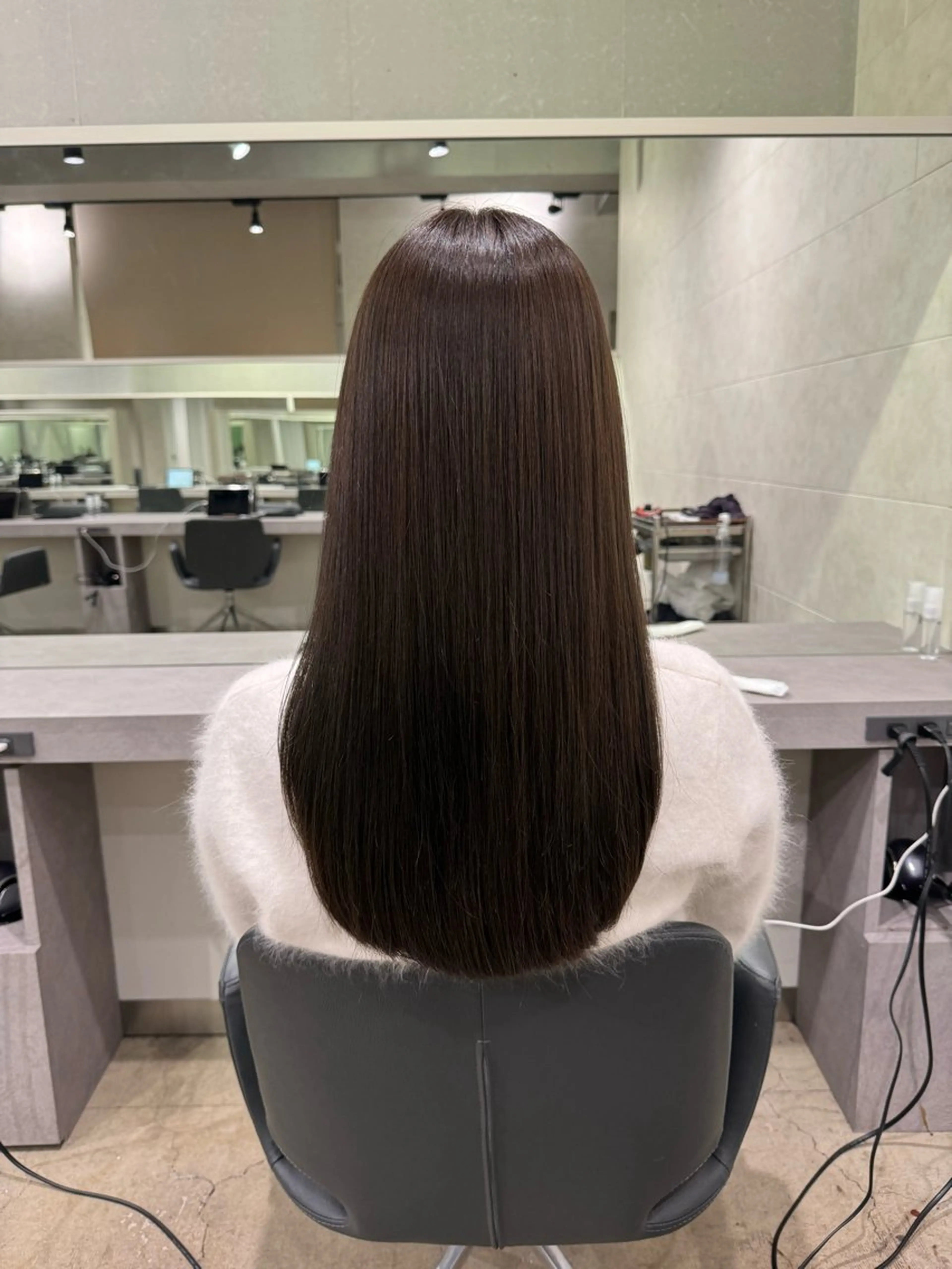 ロング カラー 年齢悩みを全て解消/ 白髪と癖毛 松本雄光のヘアスタイル
