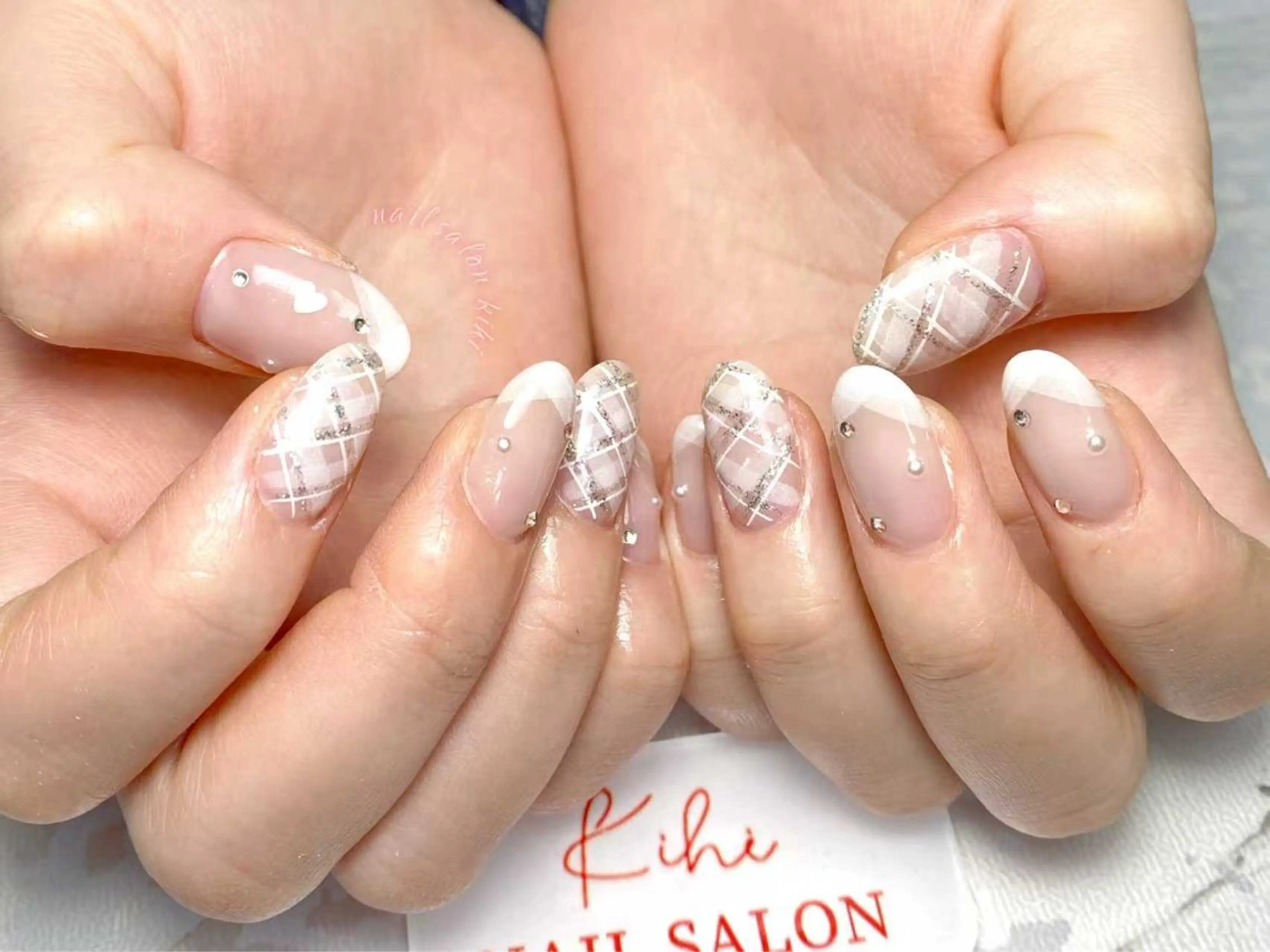 ネイル アートネイル フレンチネイル ジェルネイル グラデーション 韓国ネイル ハンドネイル ハンドケア さくら💮💮 【オフ無料】のネイルデザイン