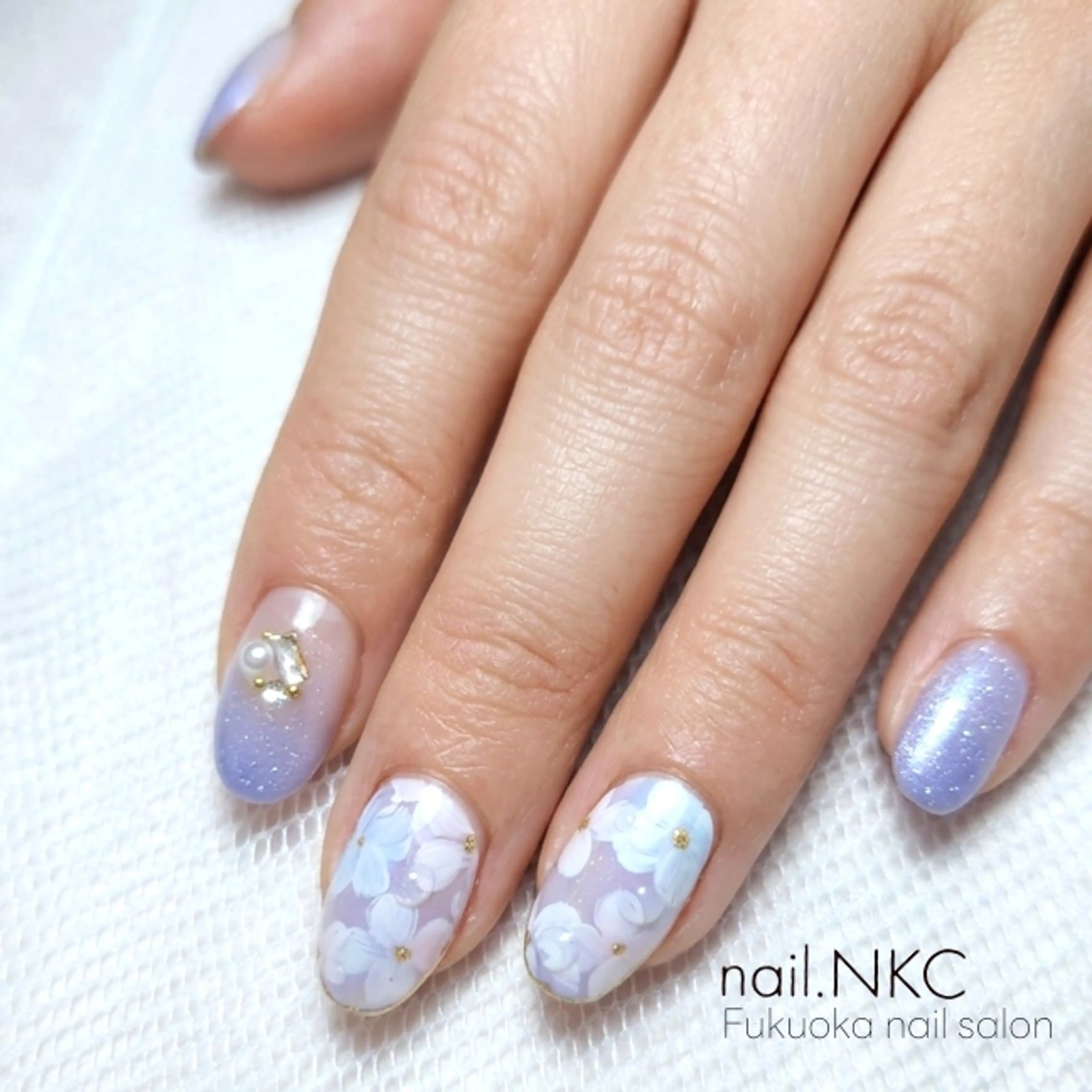 ネイル ブルー nail.NKC ネイルエヌケーシーのネイルデザイン