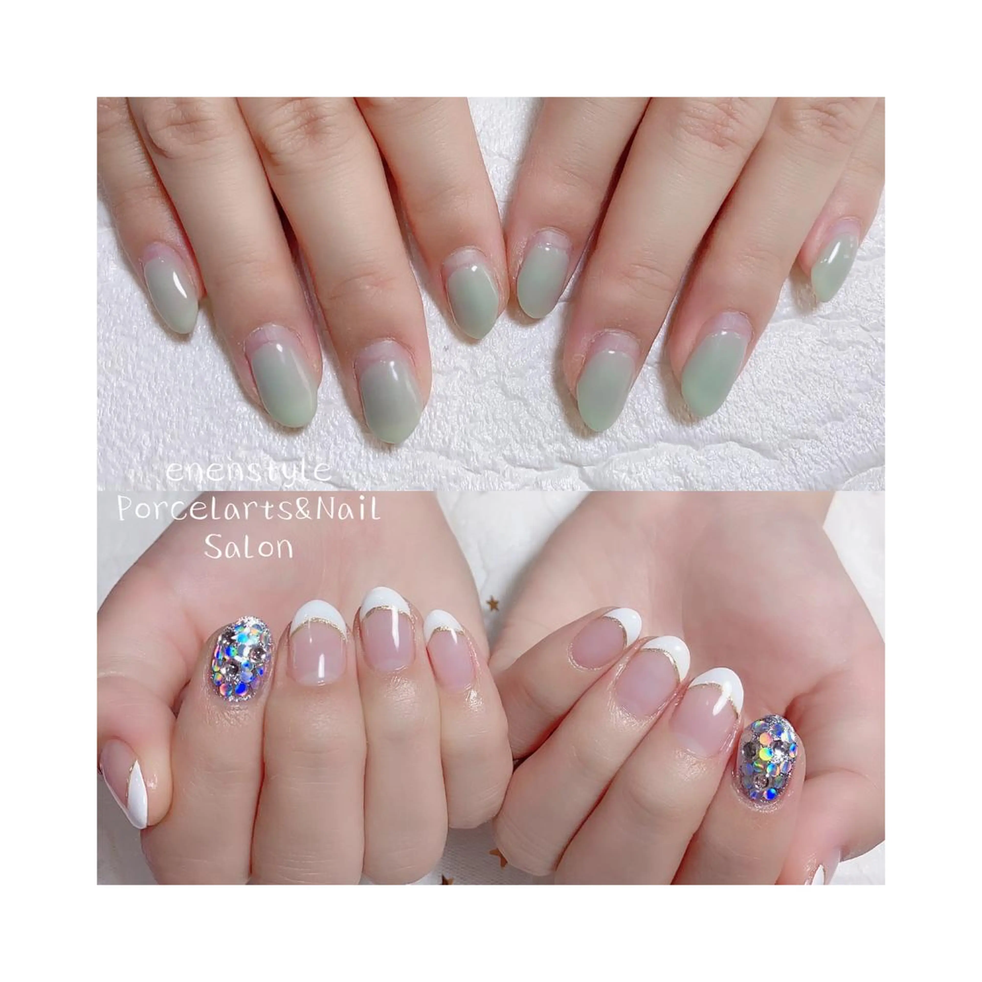 ミディアム ネイル ジェルネイル ニュアンスネイル オフィスネイル ワンカラーネイル パラジェル 👑enen style👑のネイルデザイン