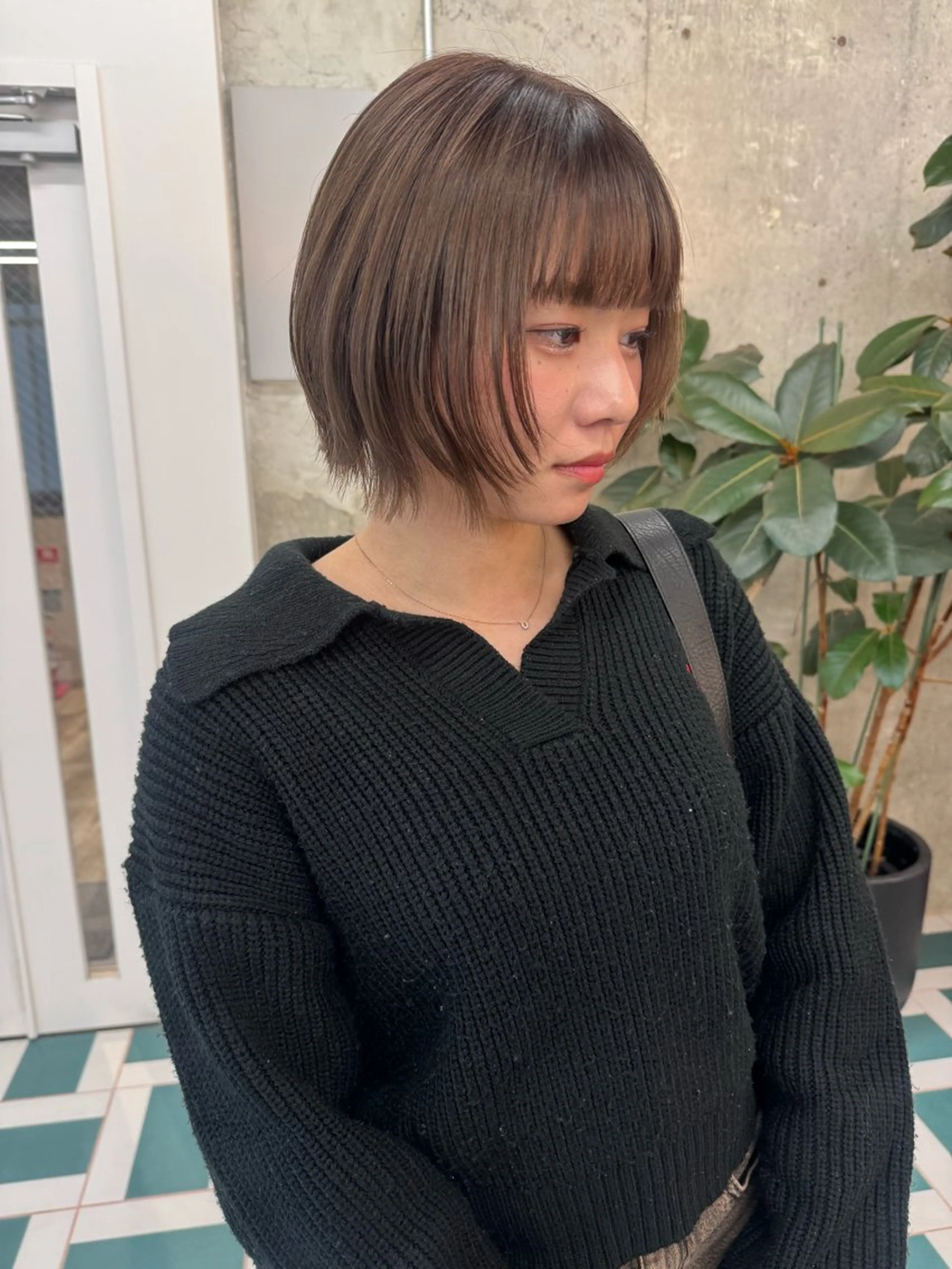 ワンカラー+超音波ケアトリートメントの写真