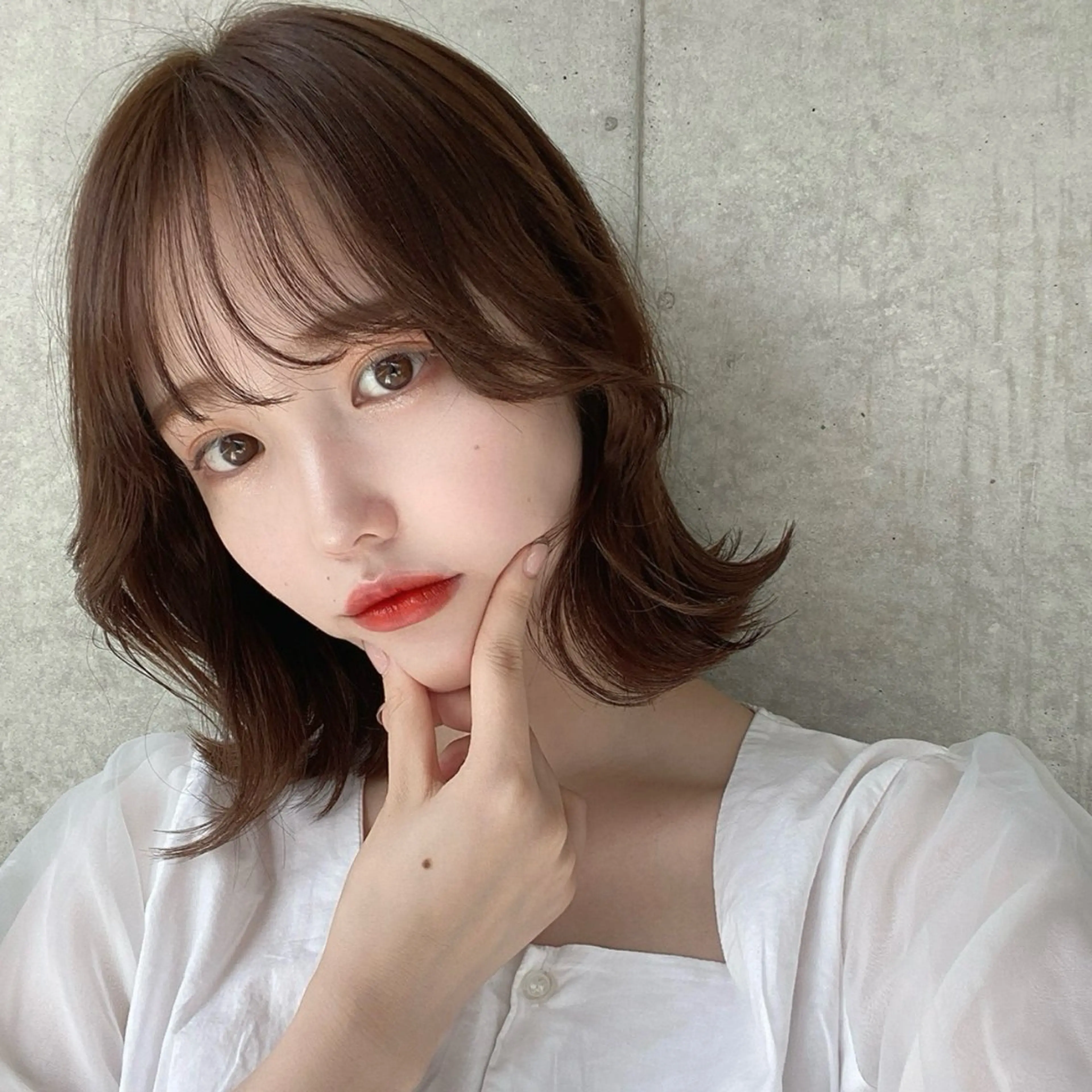 ミディアム カラー ヘアアレンジ 髪質改善 ヘアカラー トリートメント 💥社会人パーマ 小林 海斗💥のヘアスタイル