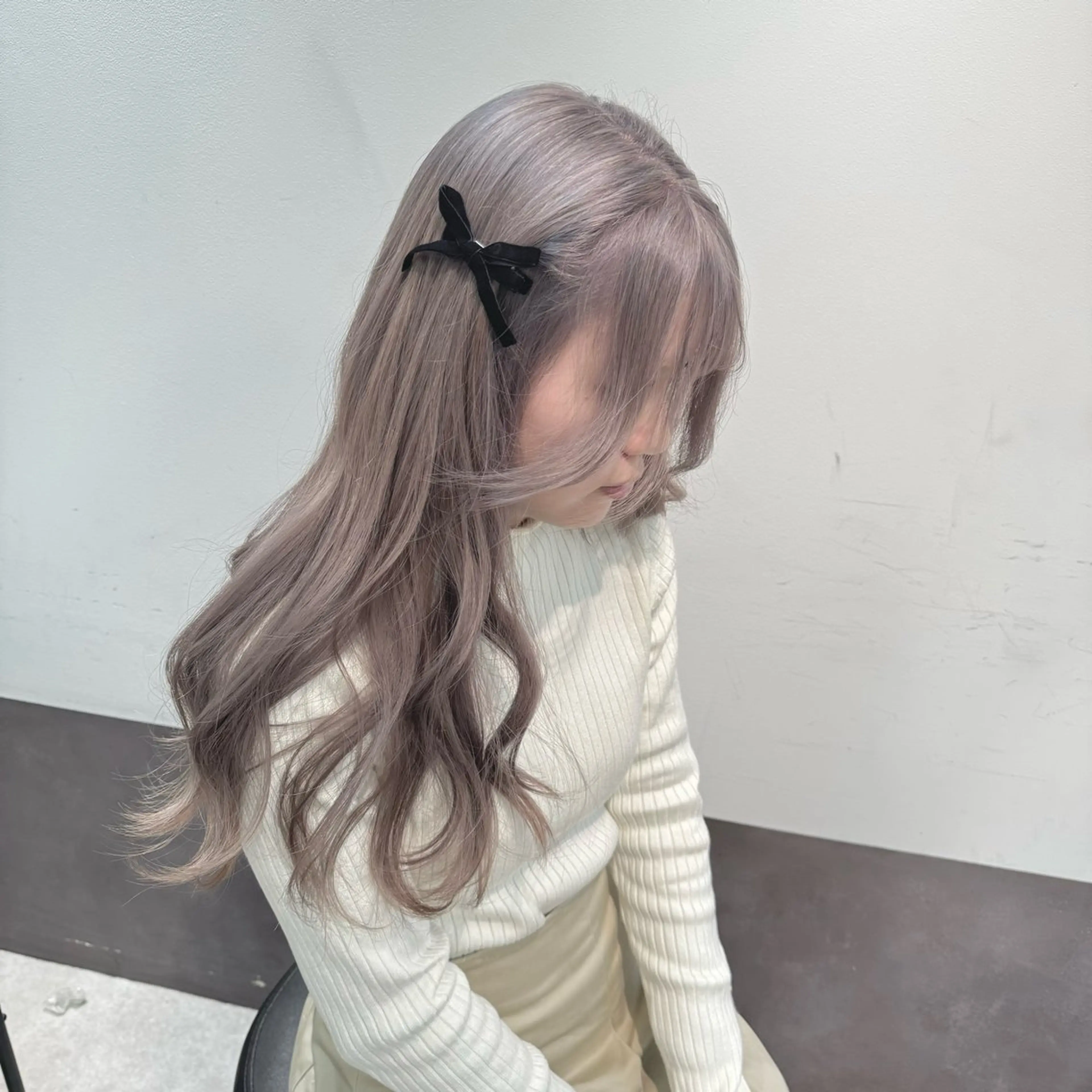 ミディアム ボブ 髪質改善 ヘアカラー 顔周りレイヤー/新宿 /モテ艶カラー/航介のヘアスタイル