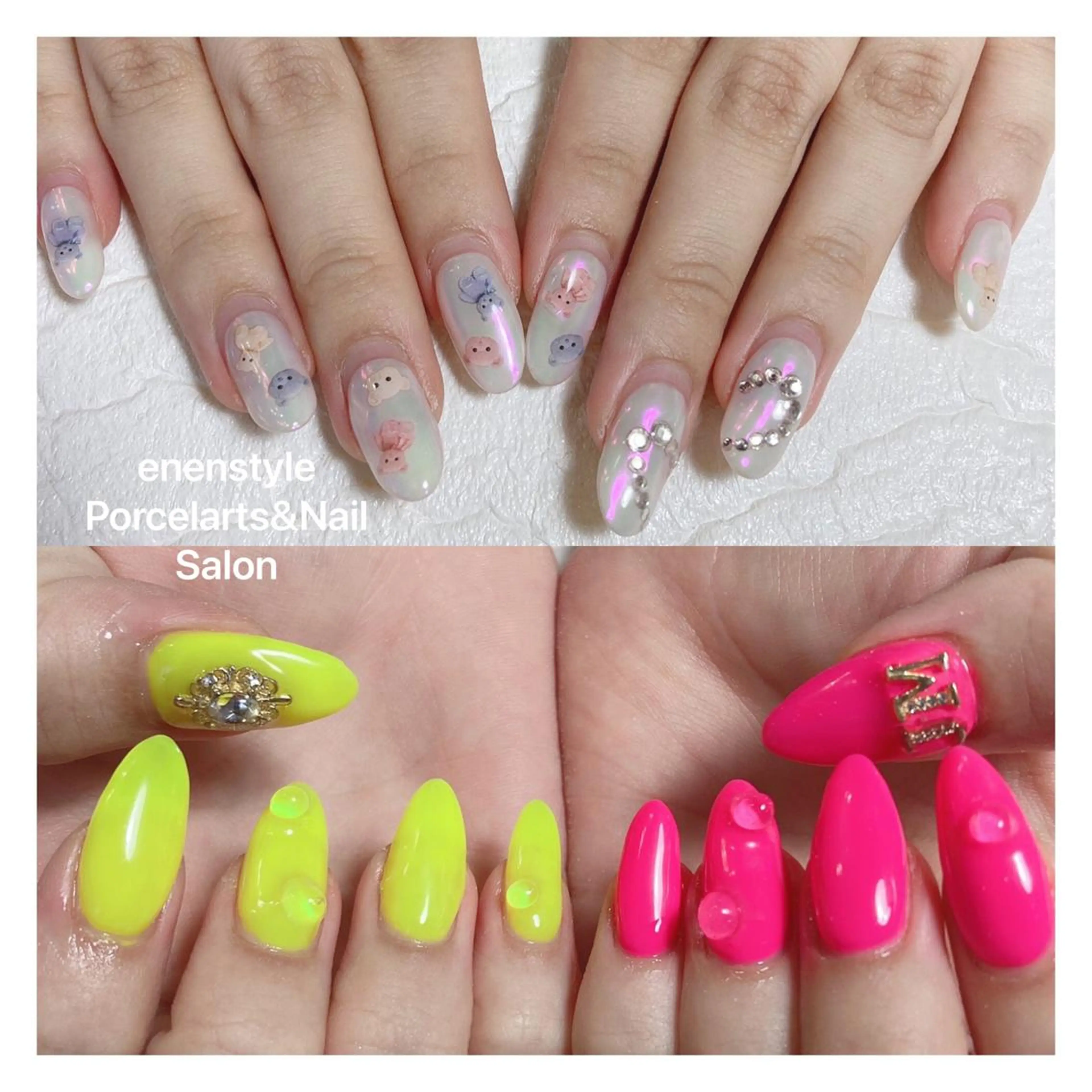 ミディアム ネイル ハンドネイル 👑enen style👑のネイルデザイン