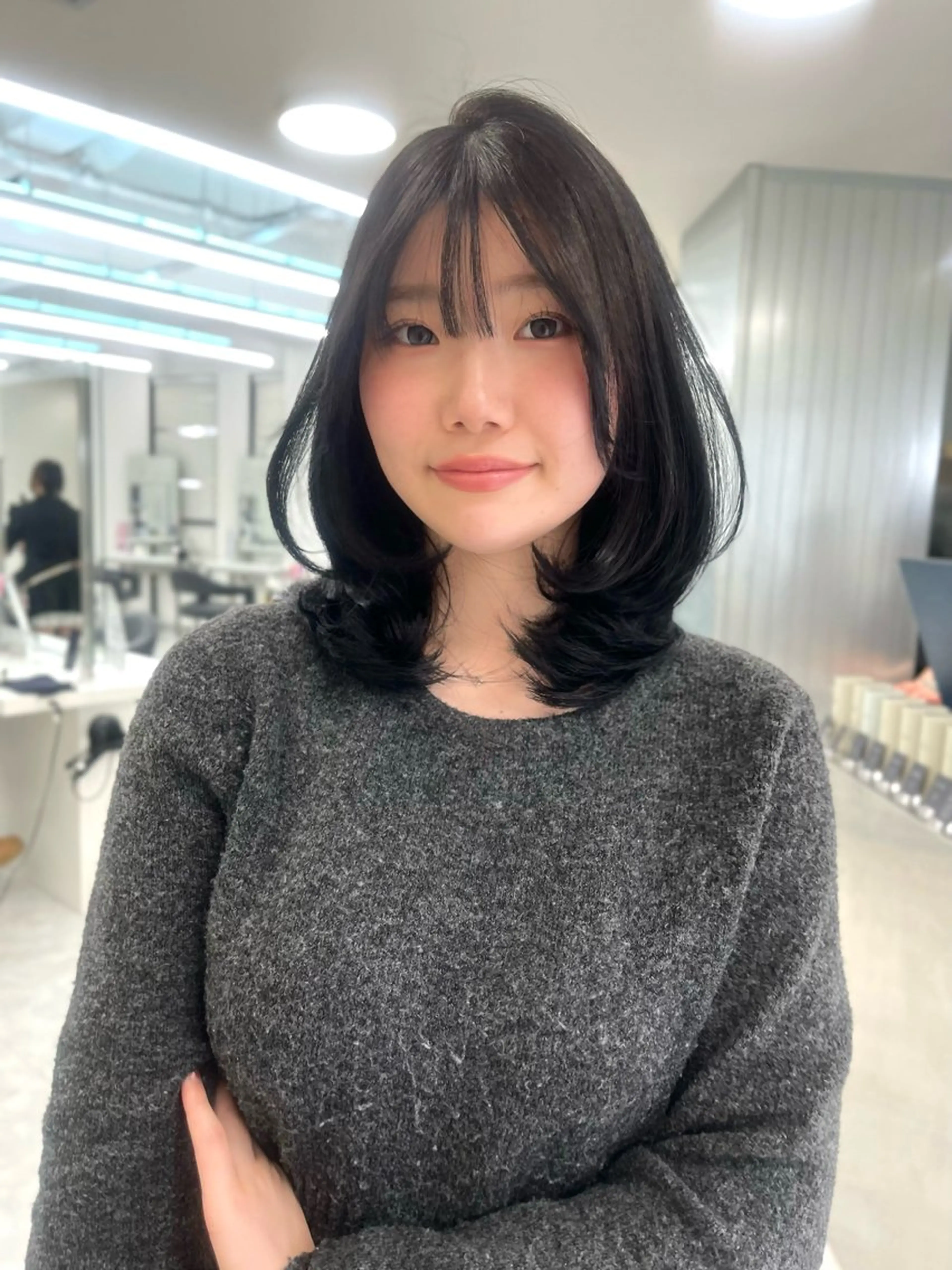 ミディアム カット 艶カラー🪄🪽 haruka🪽のヘアスタイル