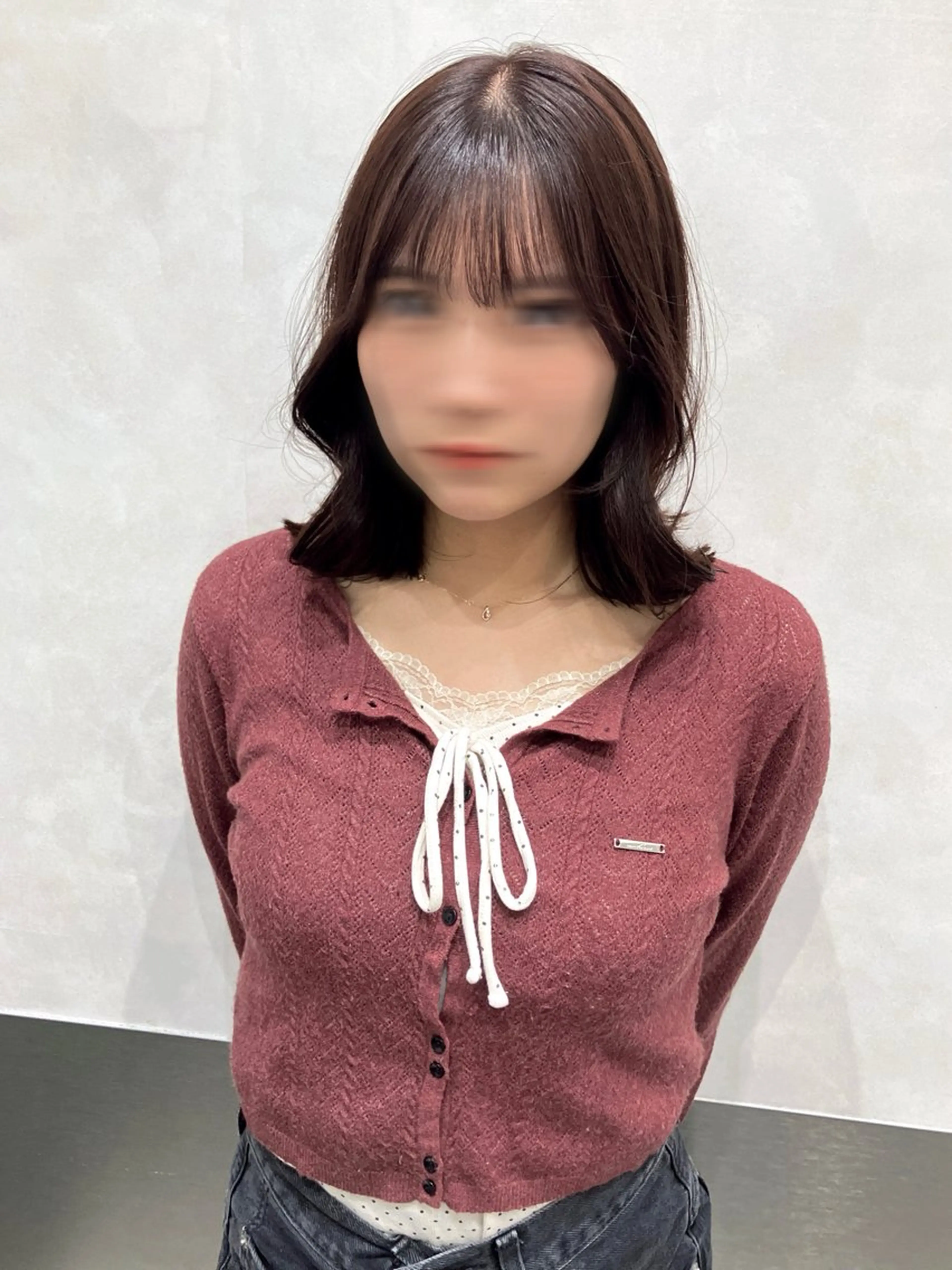 ミディアム カラー カット ヘアカラー トリートメント 💖ブリーチなし透明 感💖ASAHIのヘアスタイル