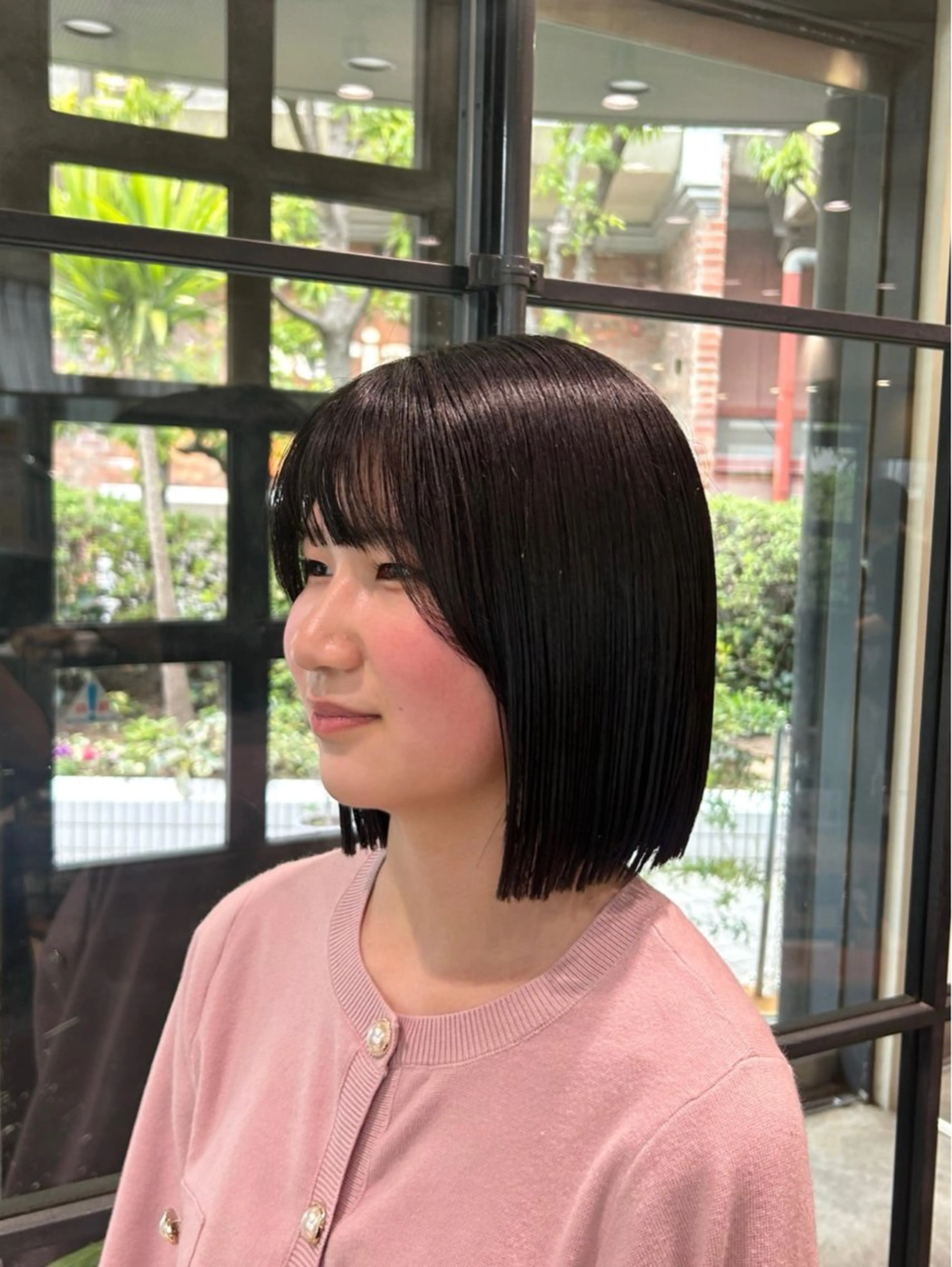 ミディアム ボブ カット nana/ボブ/ レイヤー/梅田のヘアスタイル