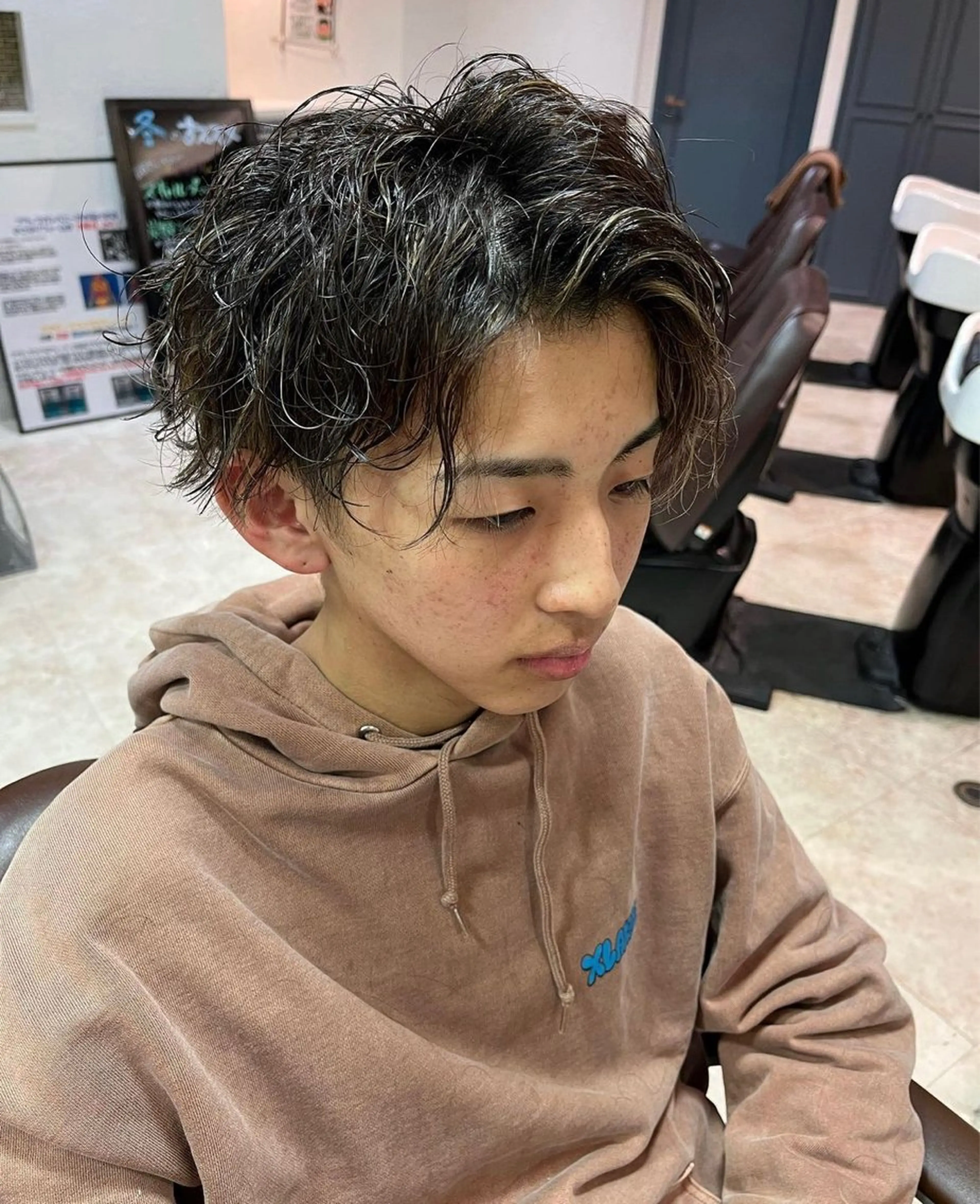 パーマ メンズ 横田 侑杜のヘアスタイル