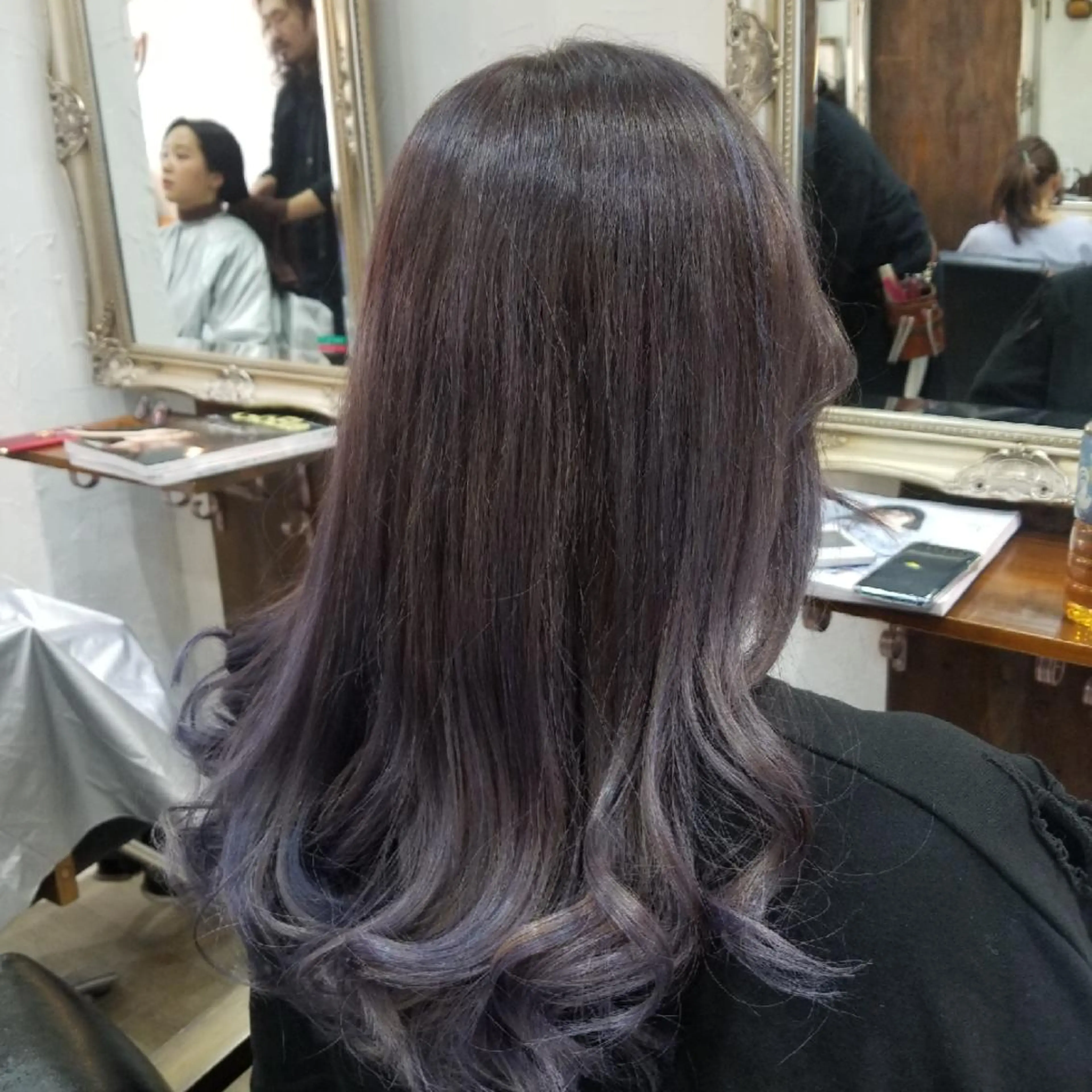 セミロング カラー ヘアカラー トリートメント bathair 持田侑祐のヘアスタイル