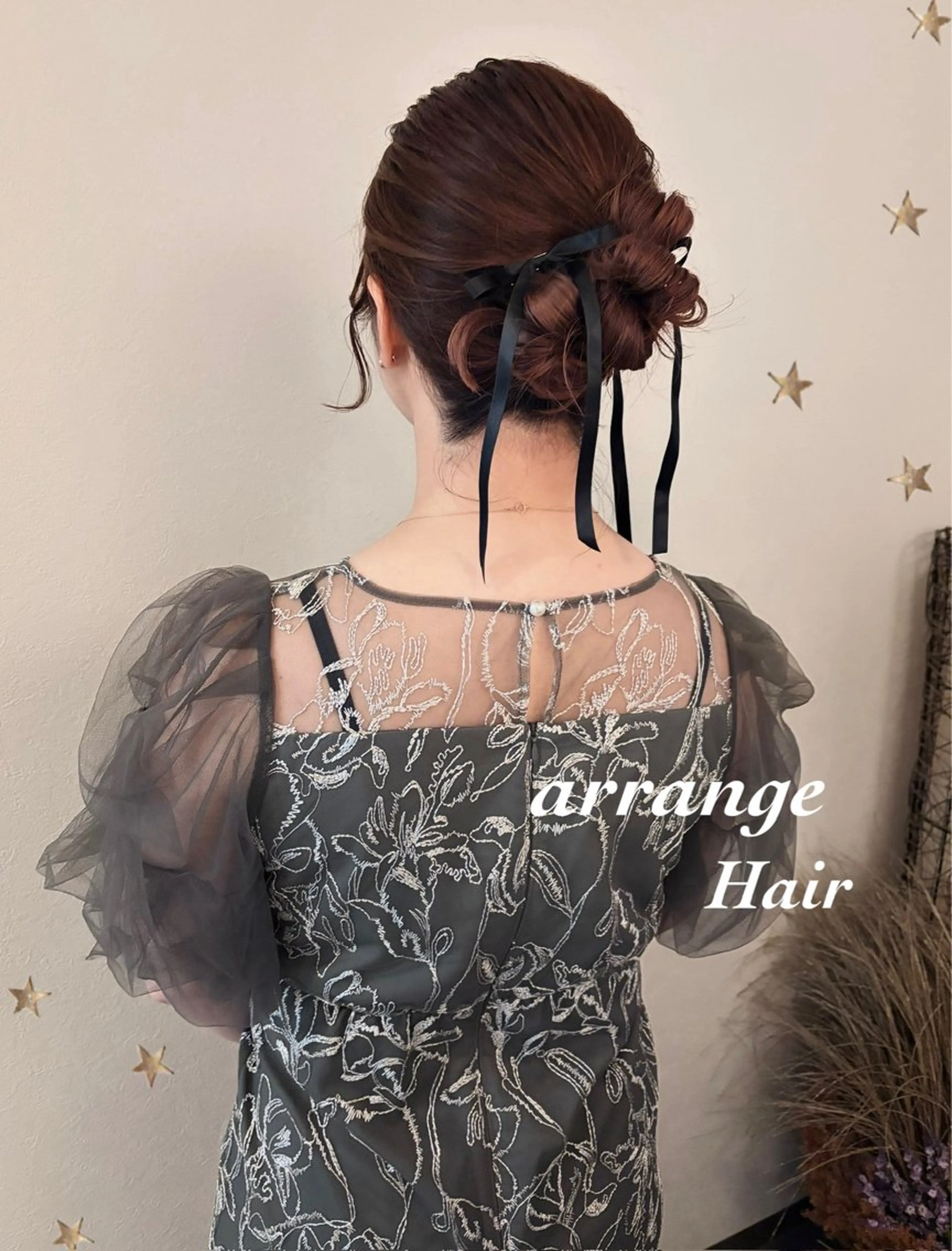 セミロング ヘアアレンジ ヘアセット 市川 千夏のヘアスタイル