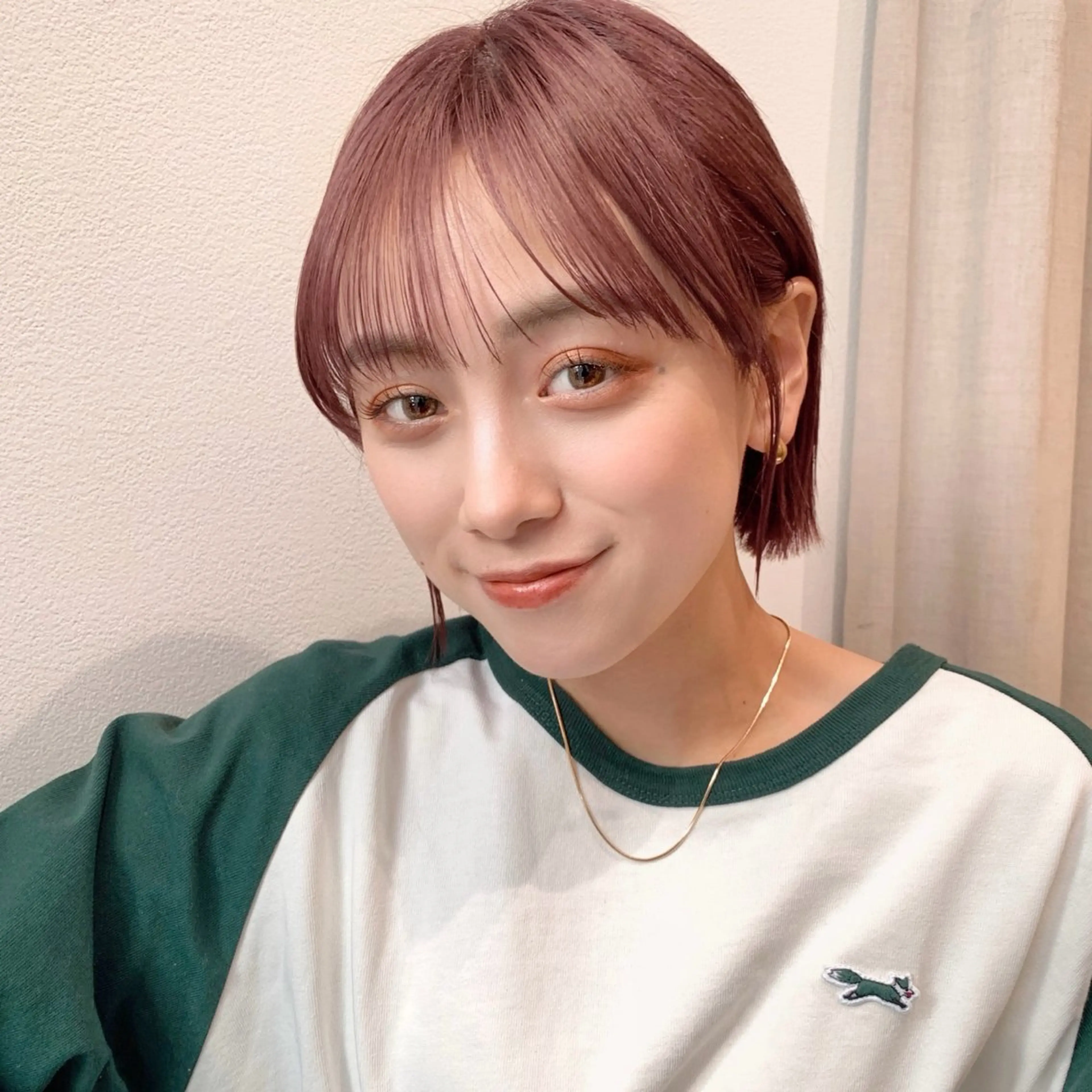 ショート カラー ヘアアレンジ パーマ/暖色/ボブ イワタテ🇰🇷のヘアスタイル