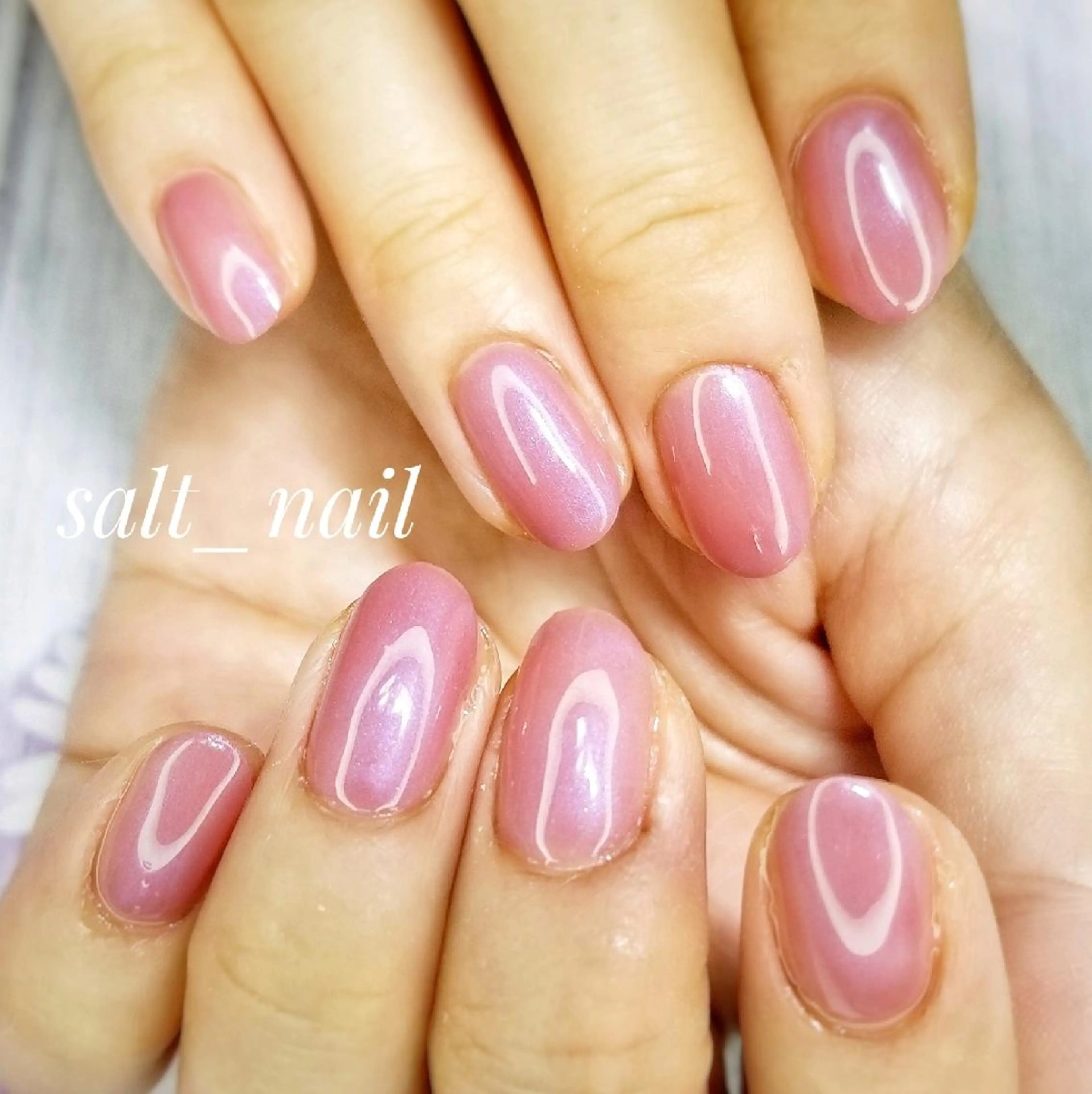 ネイル ワンカラーネイル 個人サロン saltnailのネイルデザイン