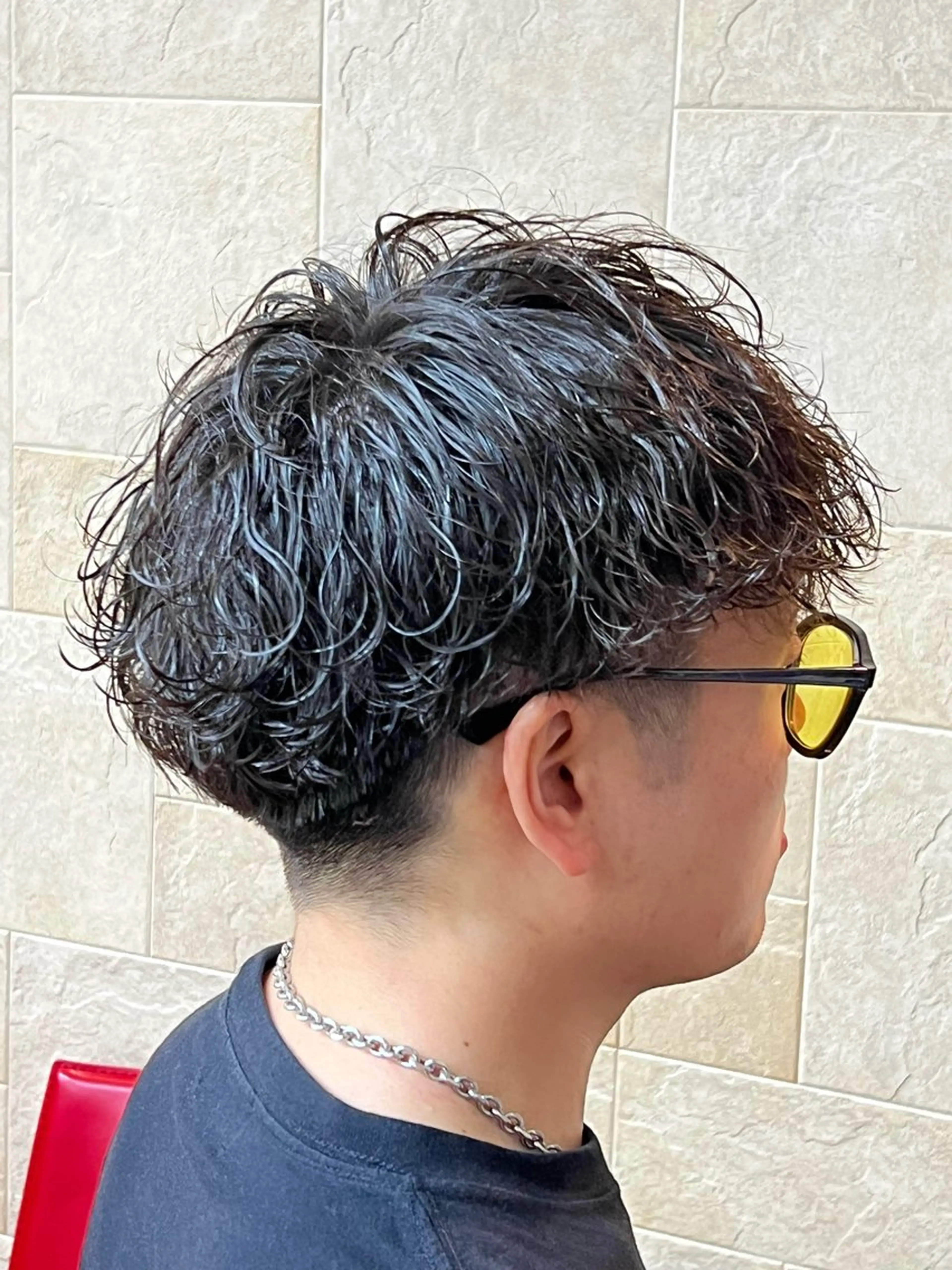 ショート パーマ 石脇 陵貴のヘアスタイル