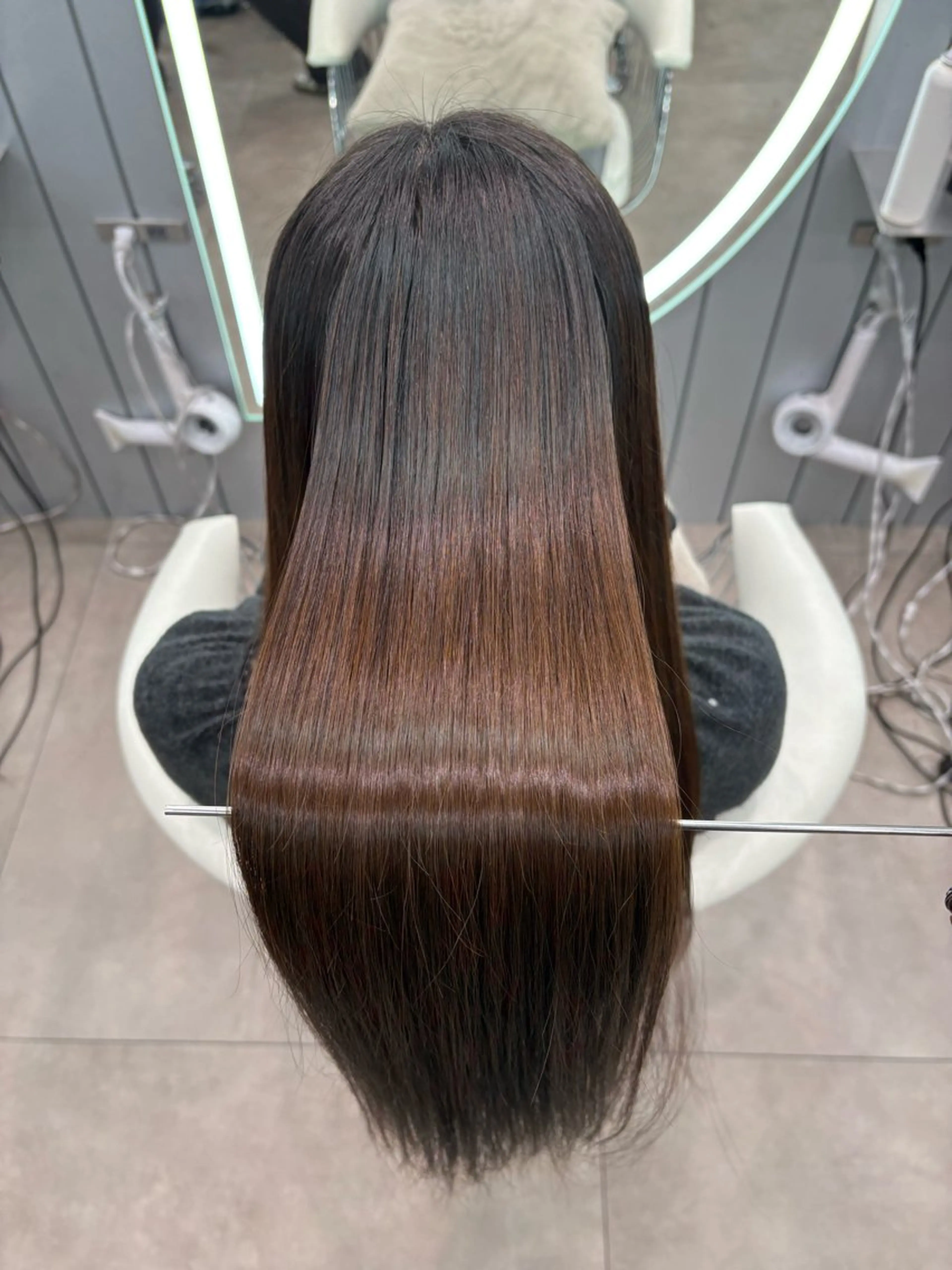 ロング ヘアアレンジ アッシュ ボブ くびれヘア 顔まわりレイヤー 顔周りカット カット 縮毛矯正 トリートメント ヘアセット 大宮‎🩵縮毛矯正 レイヤー　佐藤和のヘアスタイル
